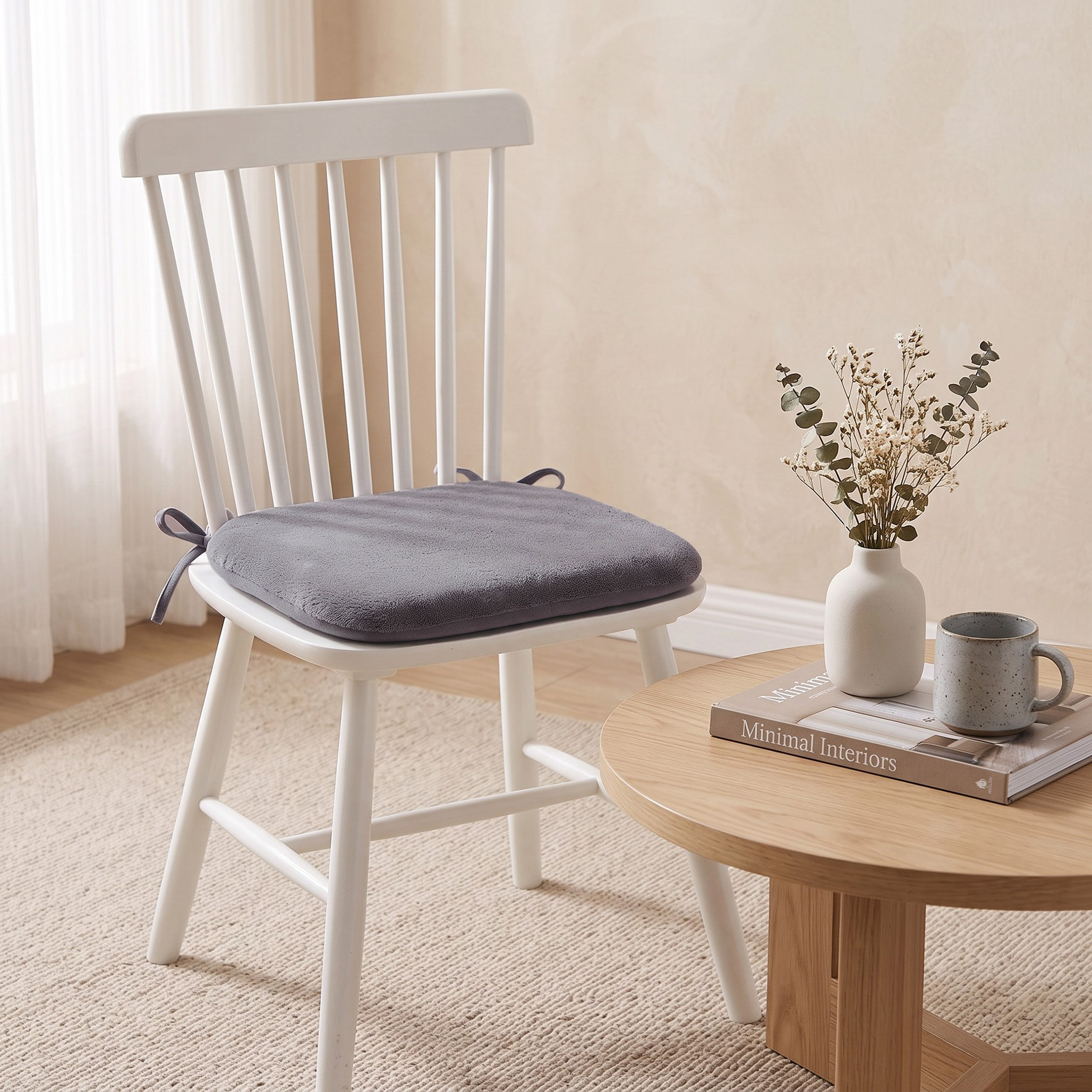 Lavish Memory Foam Chair Pad - 38x43 cm-hbxbedroom-bedding-cushionsandcovers-chairpads-image-1