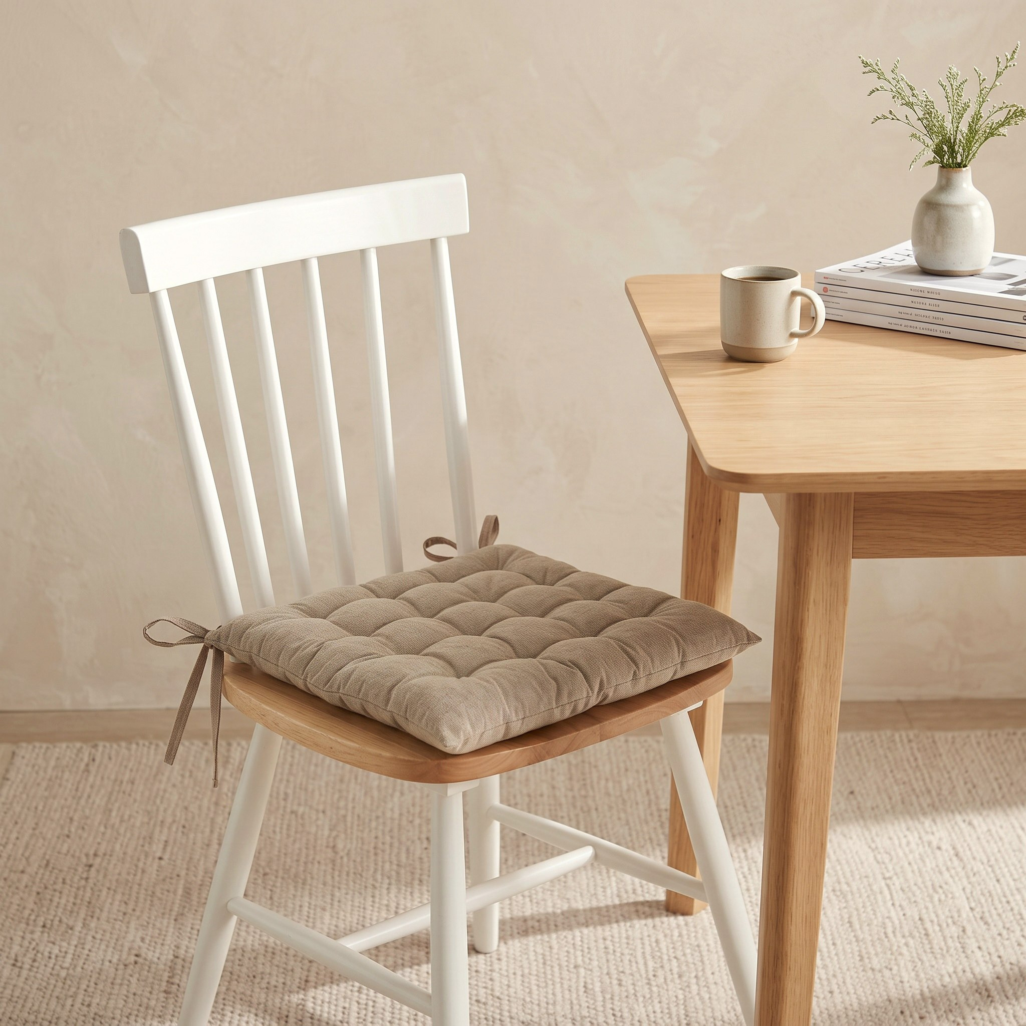 Denim Chambray Chair Pad - 40x40 cm-hbxbedroom-bedding-cushionsandcovers-chairpads-image-4