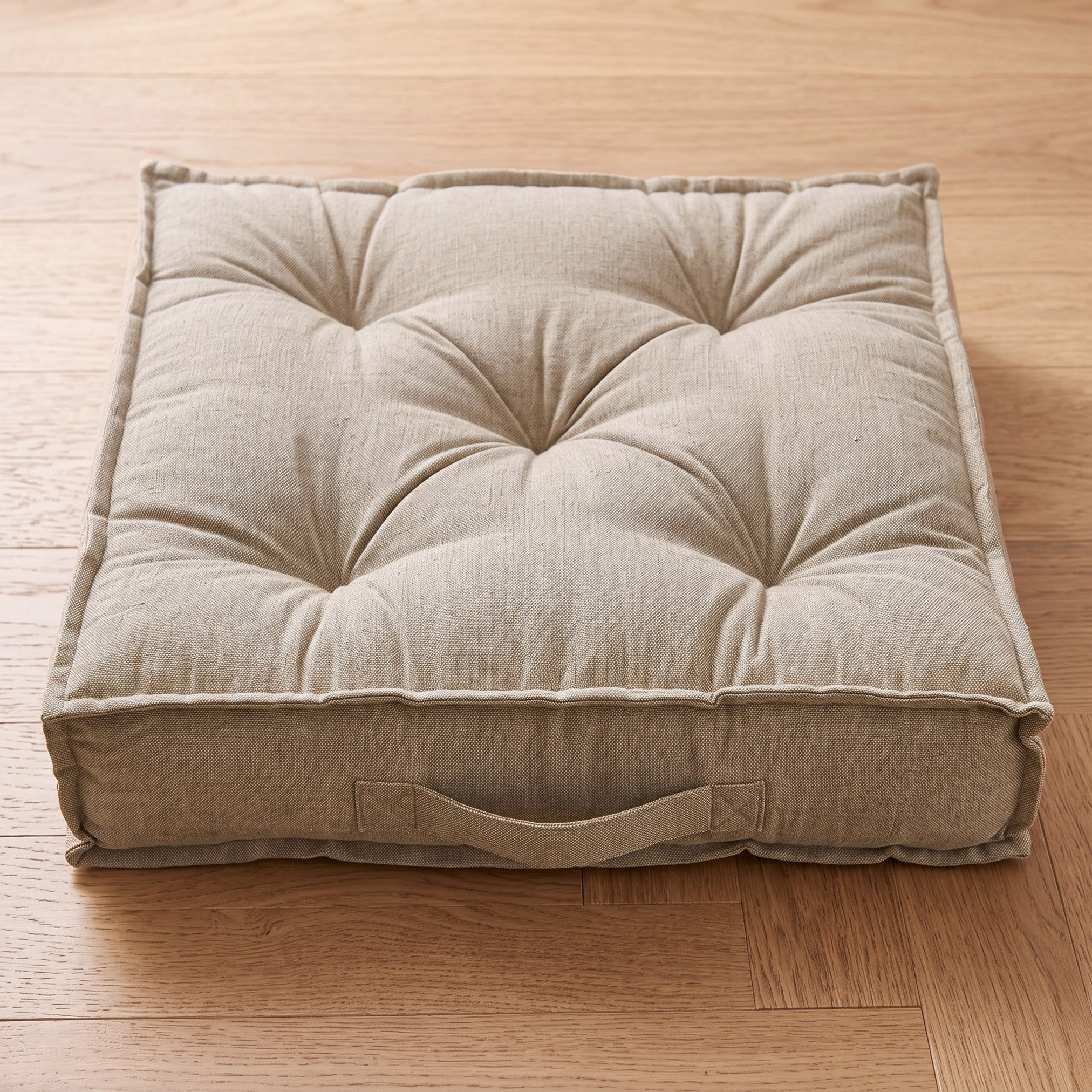 وسادة أرضية شامبري من دينم - 48x48x10 سم-hbxhomeware-hbxdecorandfurnishings-image-1