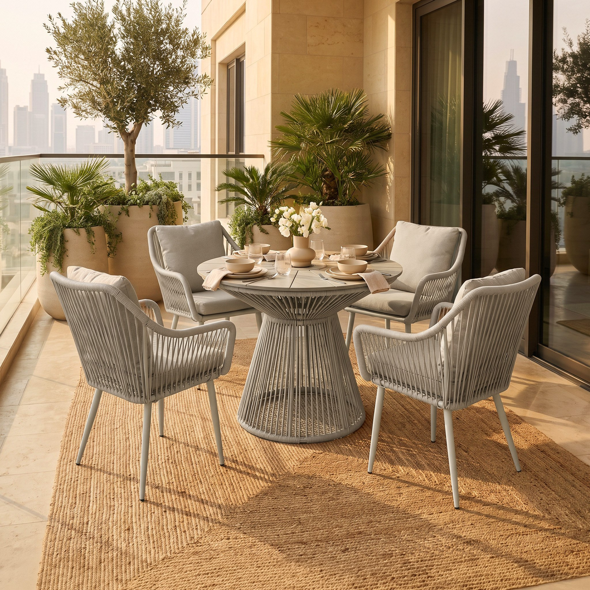 Vera Fresca 4-Seater Outdoor Set-hbxfurniture-outdoor-diningsets-image-1