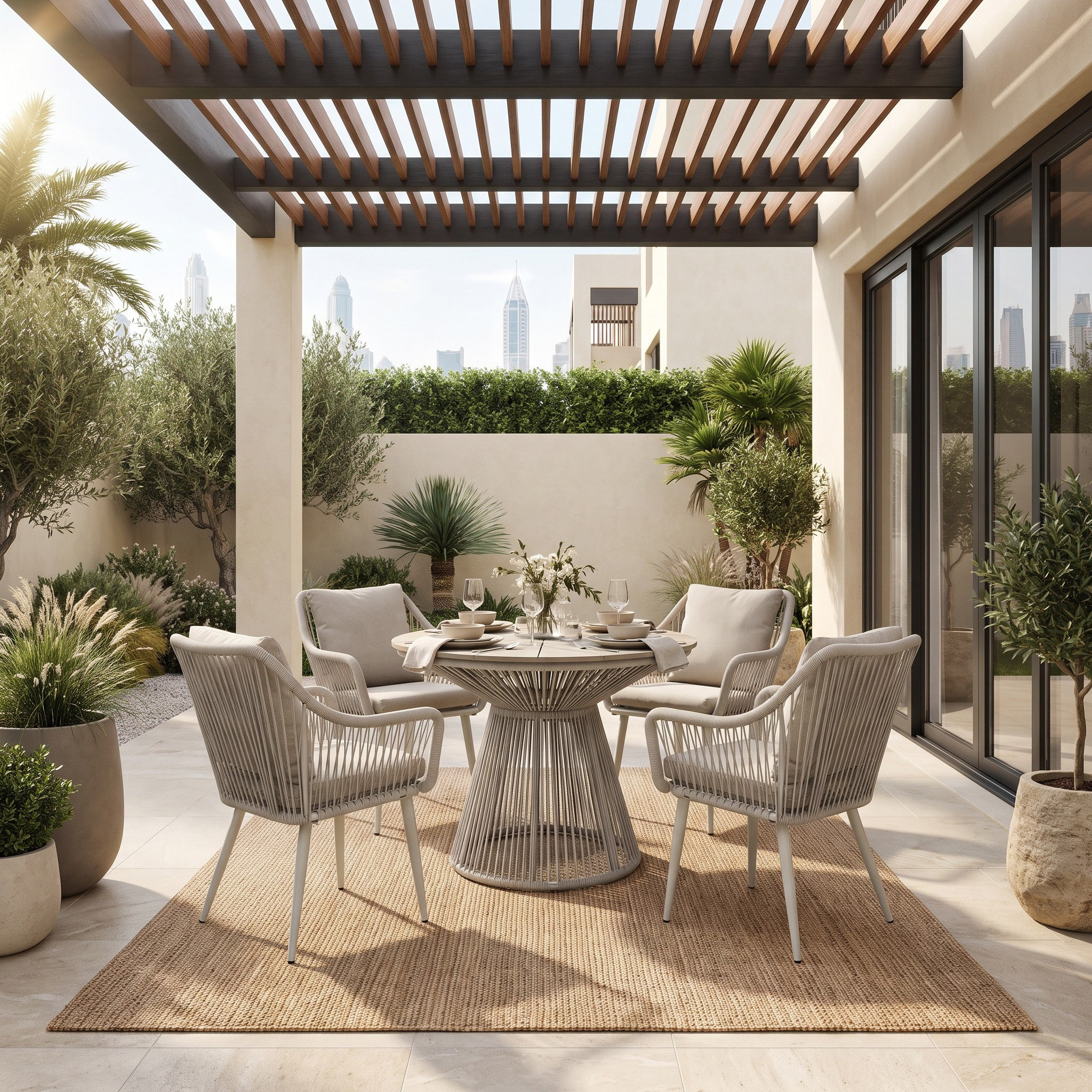 Vera Fresca 4-Seater Outdoor Set-hbxfurniture-outdoor-diningsets-image-2