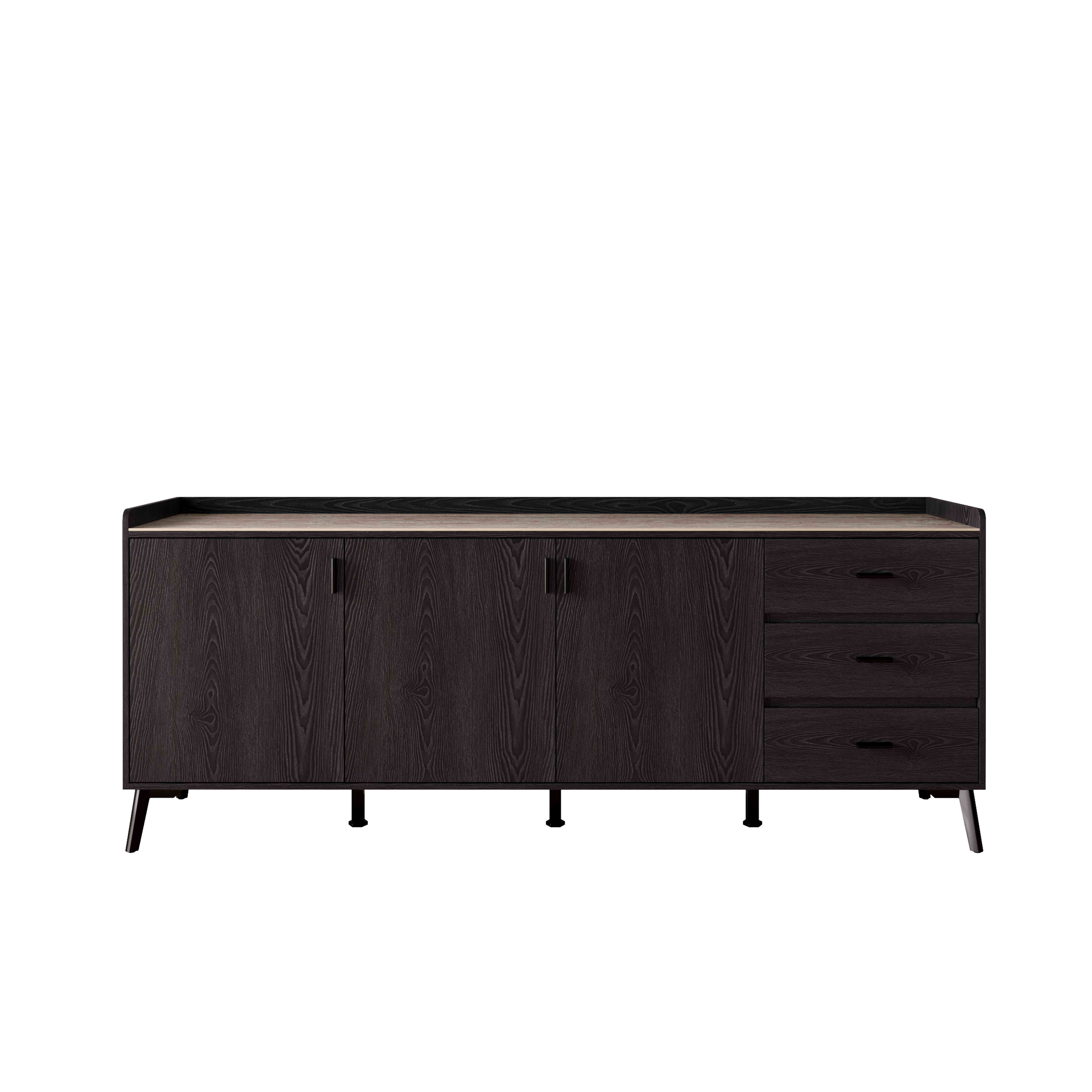 Marwell NXT 2 Metre 3-Door Sintered Stone Top Large Sideboard with 3 Drawers-hbxfurniture-diningroom-buffetsandsideboards-image-6