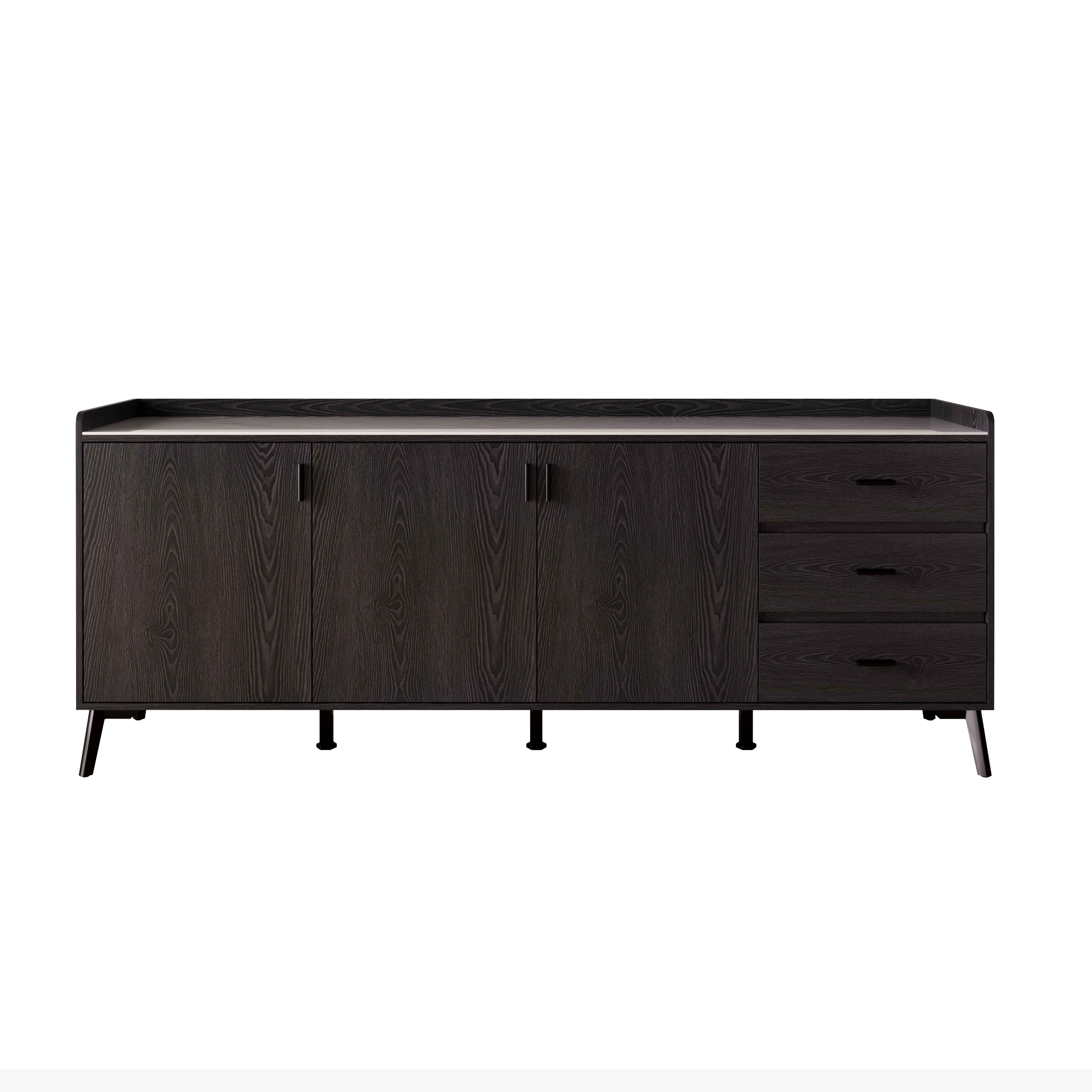 Marwell NXT 2 Metre 3-Door Sintered Stone Top Large Sideboard with 3 Drawers-hbxfurniture-diningroom-buffetsandsideboards-image-5