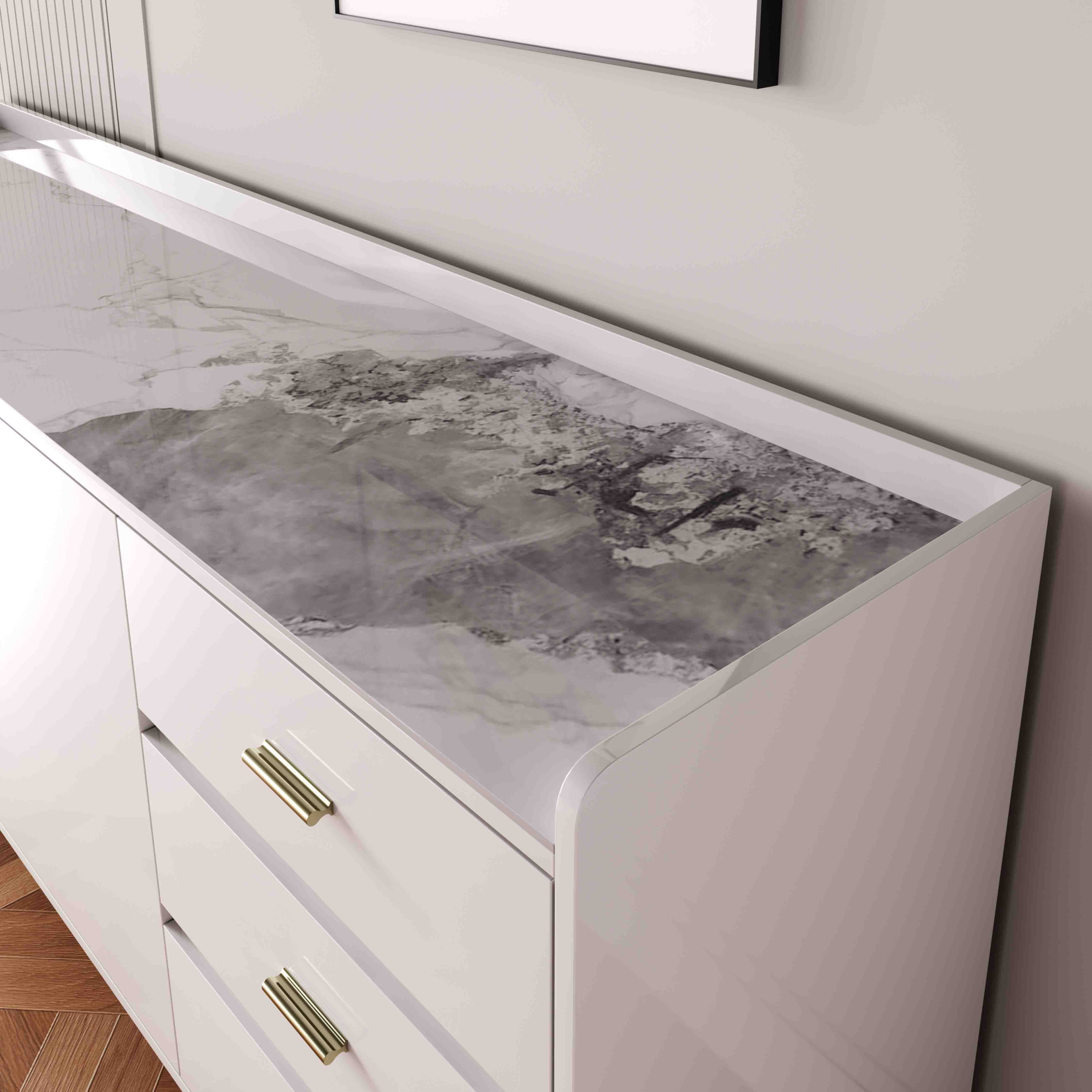 Pearl NXT 2 Metre 3-Door Large Sideboard with 3 Drawers and Sintered Stone Top-hbxfurniture-diningroom-buffetsandsideboards-image-5