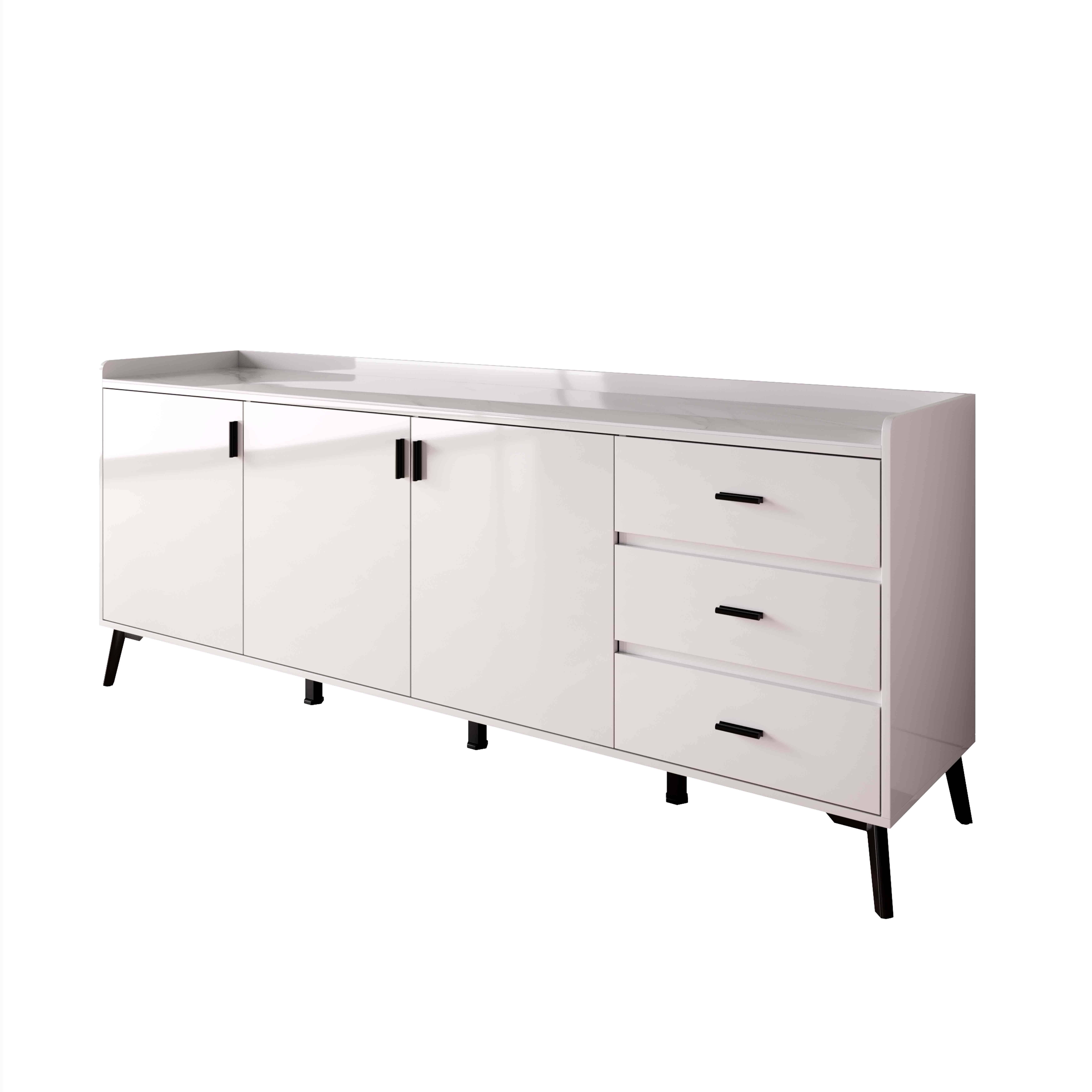 Marwell NXT 2 Metre 3-Door Sintered Stone Top Large Sideboard with 3 Drawers-hbxfurniture-diningroom-buffetsandsideboards-image-6