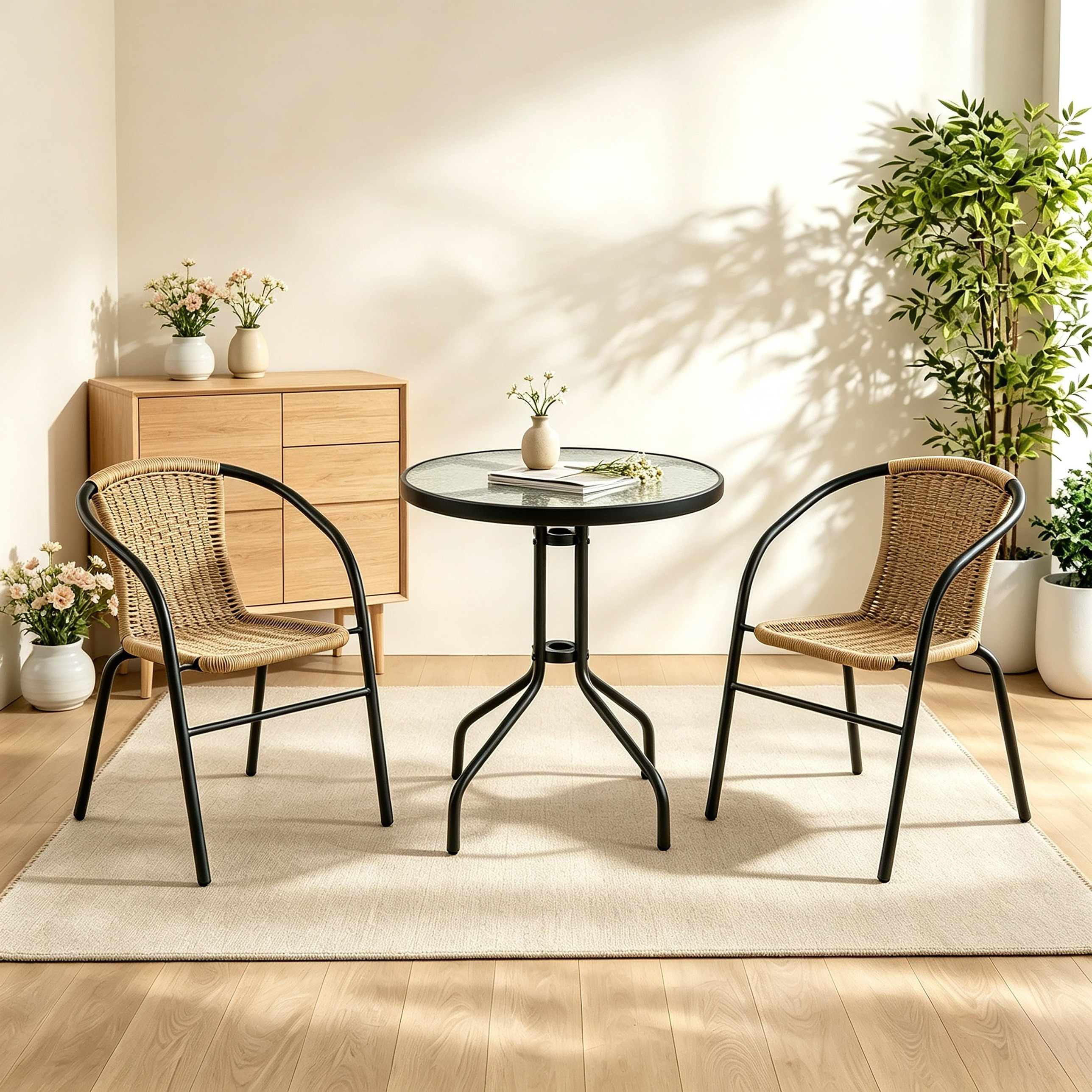 Movo-Vera Grecia 2-Seater Outdoor Balcony Set-hbxfurniture-outdoor-diningsets-image-1