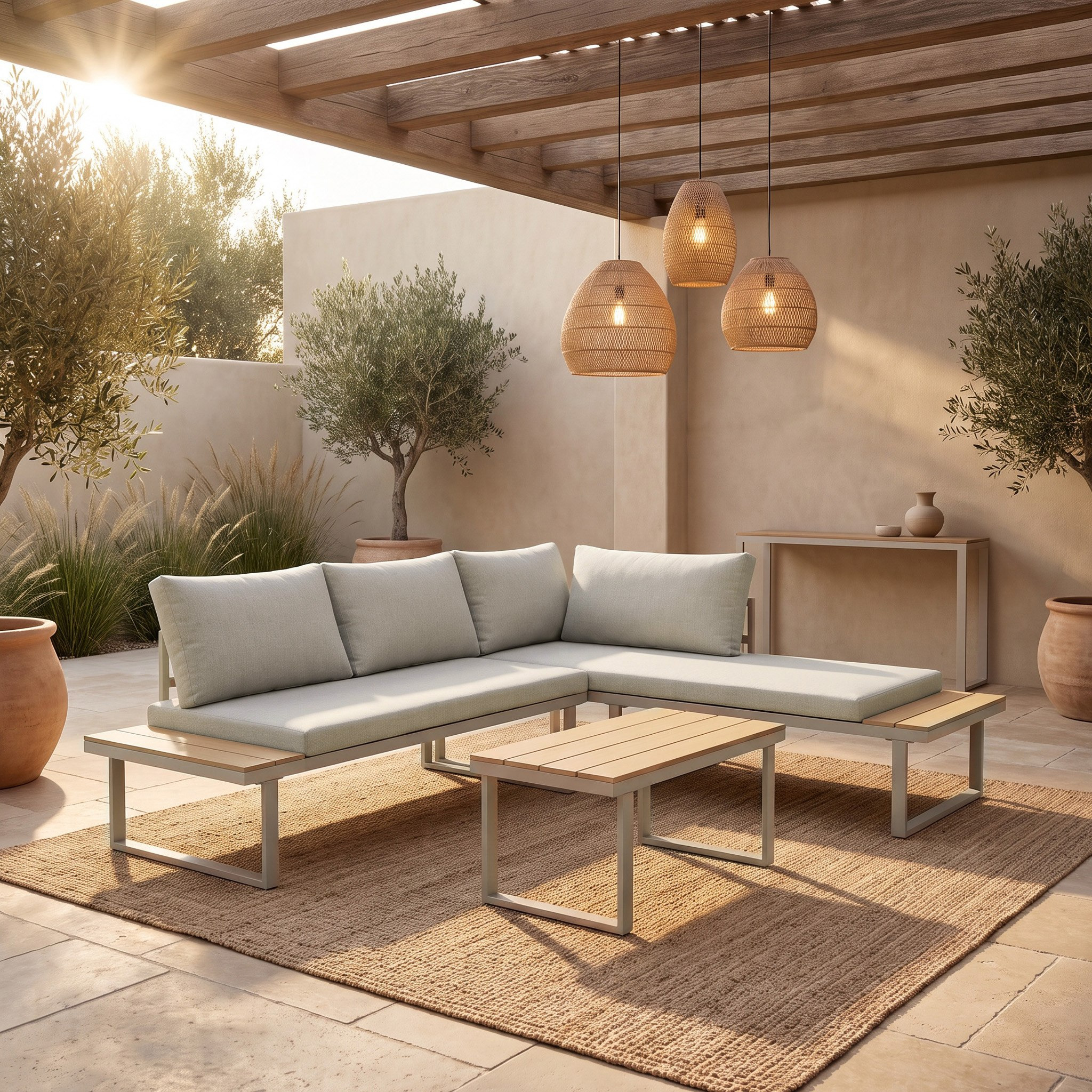 Movo-Vera Fernie 5-Seater Convertible Corner and Coffee Table Outdoor Set with Cushion-hbxoutdoor-hbxoutdoorfurniture-sofasets-image-3