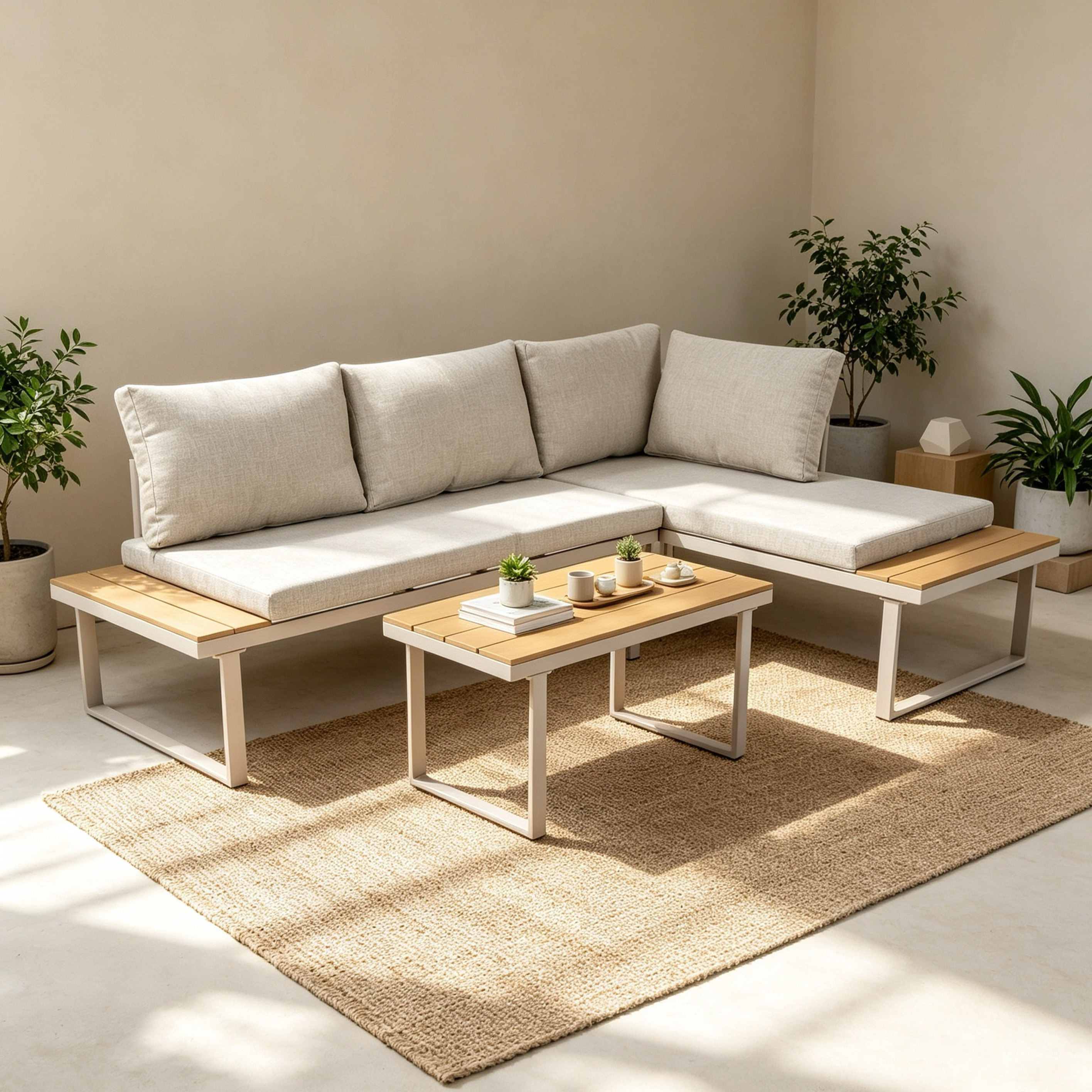 Movo-Vera Fernie 5-Seater Convertible Corner and Coffee Table Outdoor Set with Cushion-hbxoutdoor-hbxoutdoorfurniture-sofasets-image-4