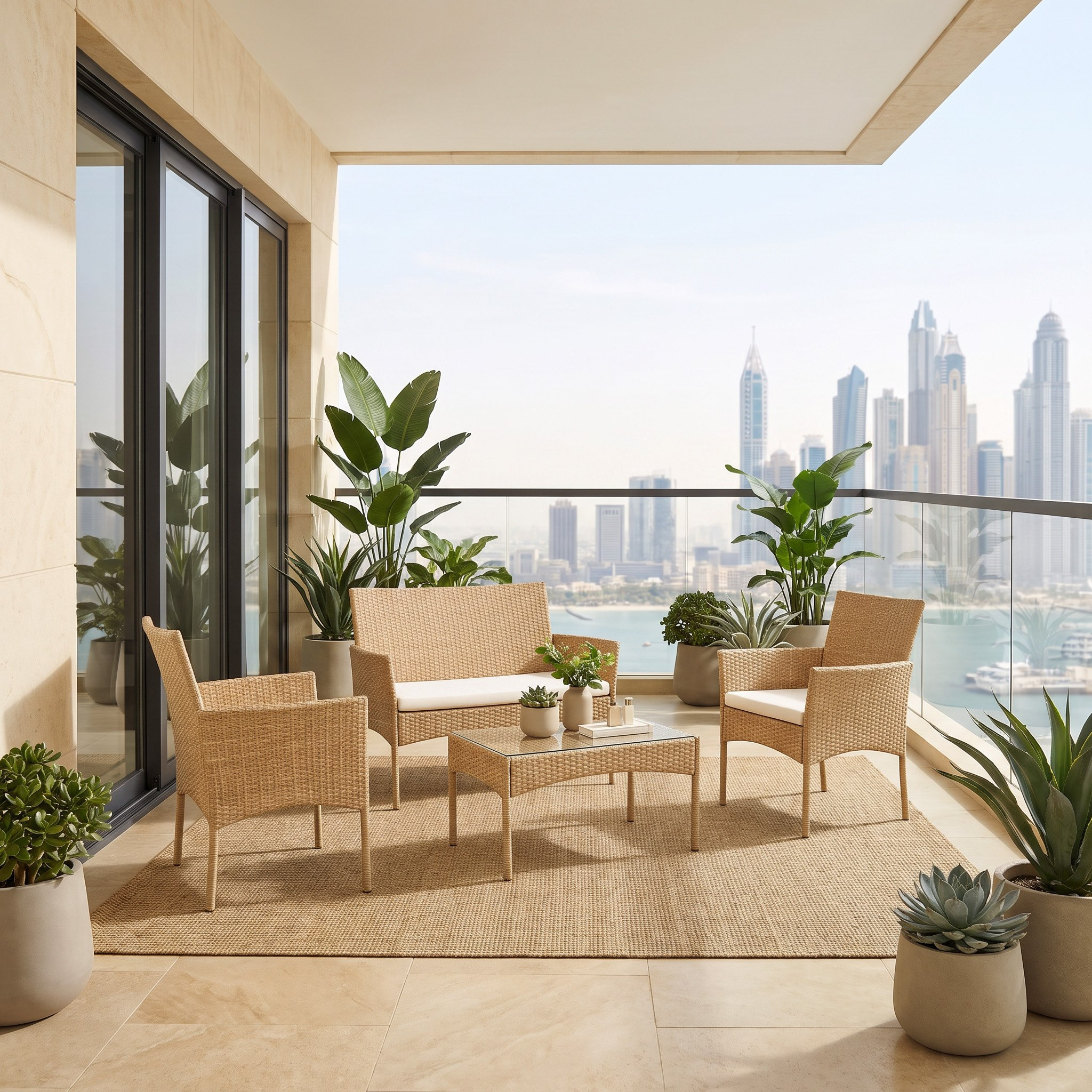 Movo-Vera Andaman 2+1+1 Seater Outdoor Sofa Set with Cushions and Coffee Table-hbxoutdoor-hbxoutdoorfurniture-sofasets-image-1