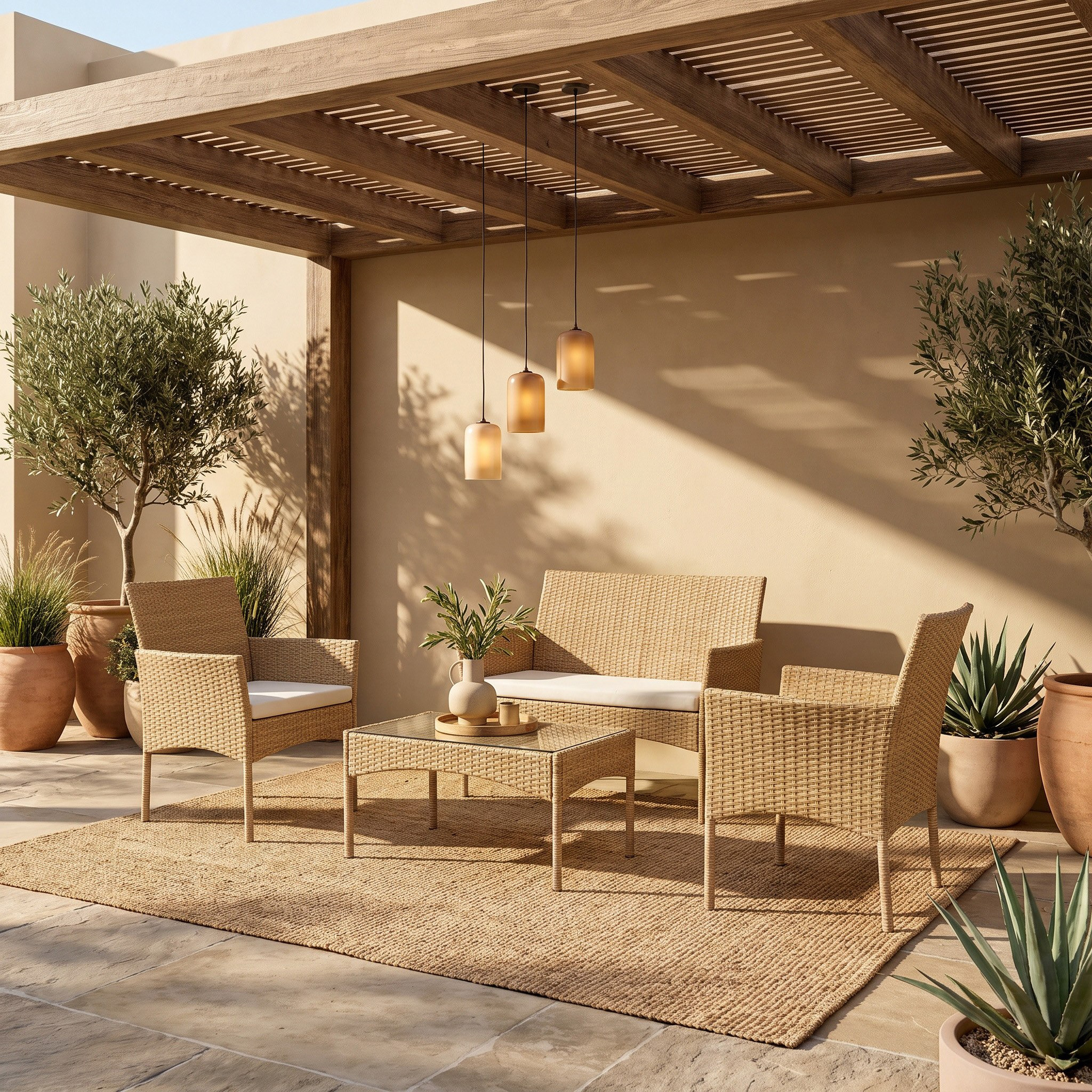 Movo-Vera Andaman 2+1+1 Seater Outdoor Sofa Set with Cushions and Coffee Table-hbxoutdoor-hbxoutdoorfurniture-sofasets-image-3