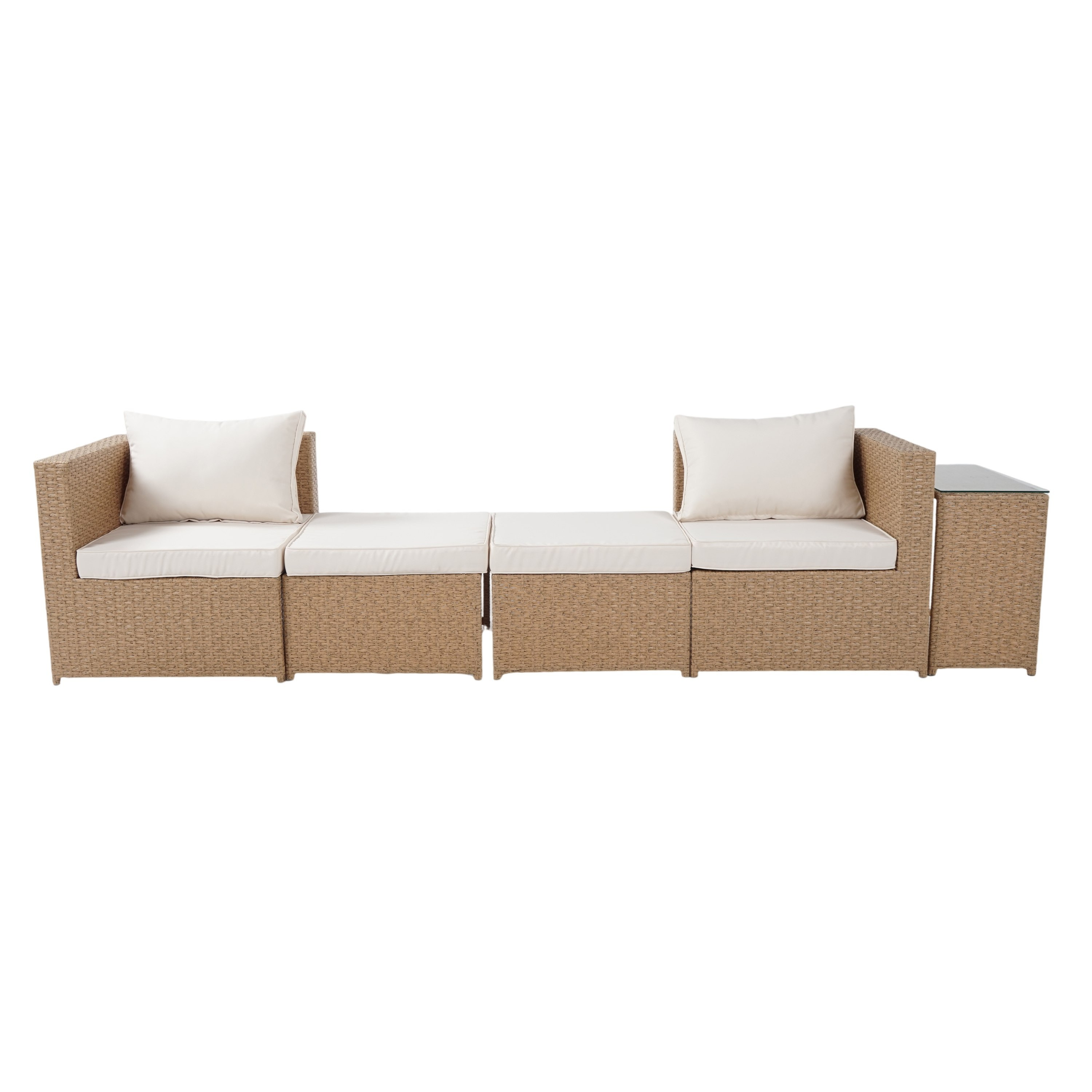 Movo-Vera Tamara Outdoor 2-Seater Stackable Sofa Set with Table and Ottoman-hbxoutdoor-hbxoutdoorfurniture-sofasets-image-7