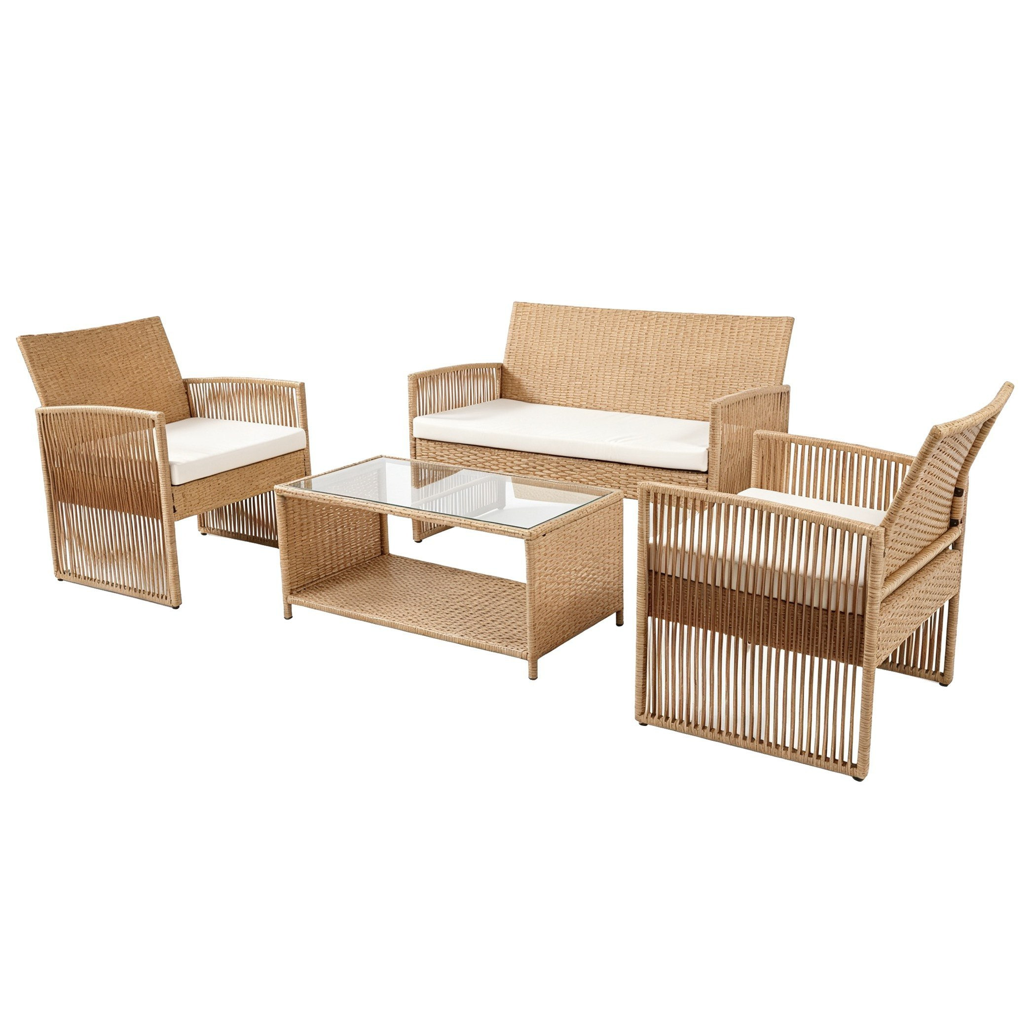 Movo-Vera Cuboid  2+1+1 Seater Outdoor Sofa Set with Cushion and Coffee Table-hbxoutdoor-hbxoutdoorfurniture-sofasets-image-11