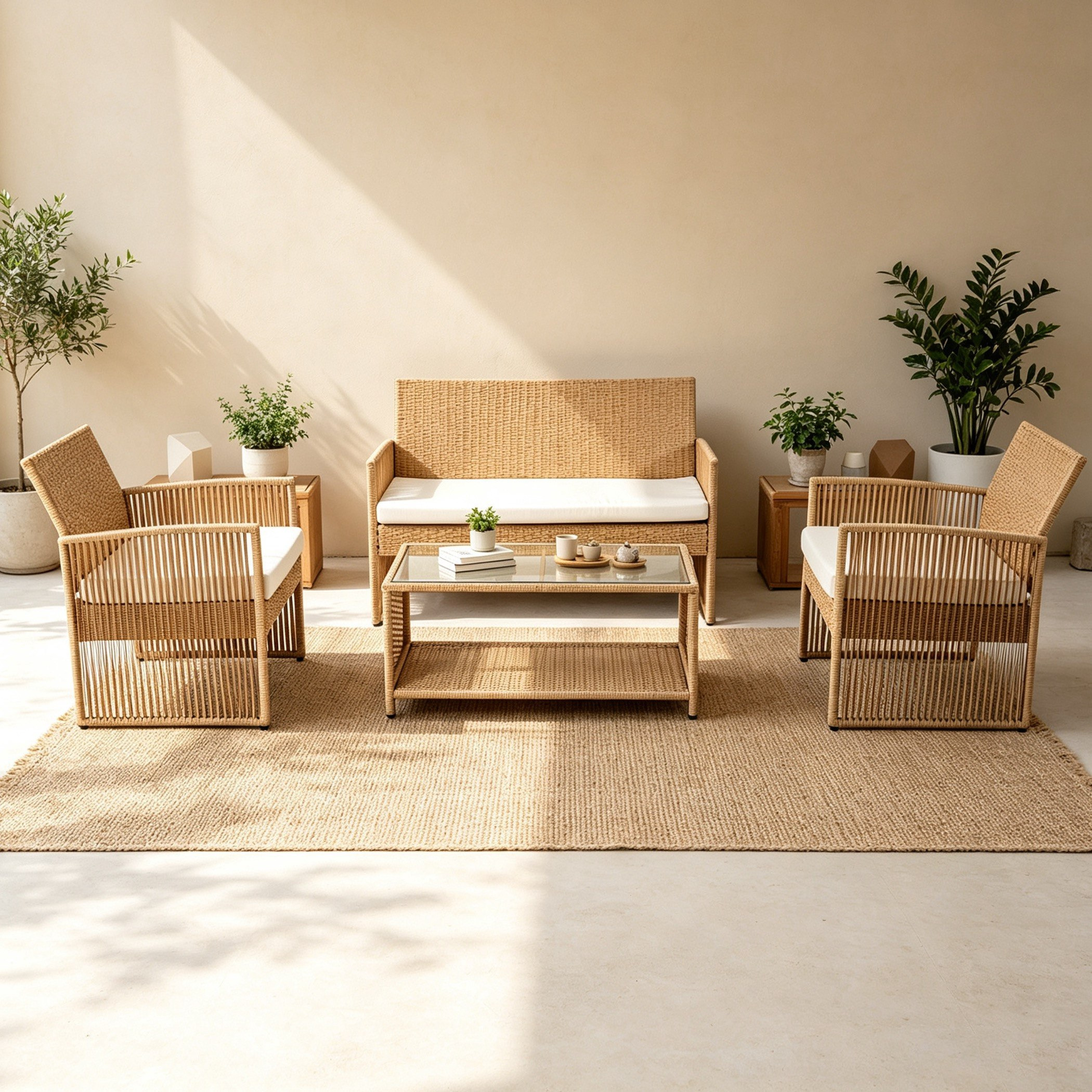 Movo-Vera Cuboid  2+1+1 Seater Outdoor Sofa Set with Cushion and Coffee Table-hbxoutdoor-hbxoutdoorfurniture-sofasets-image-4