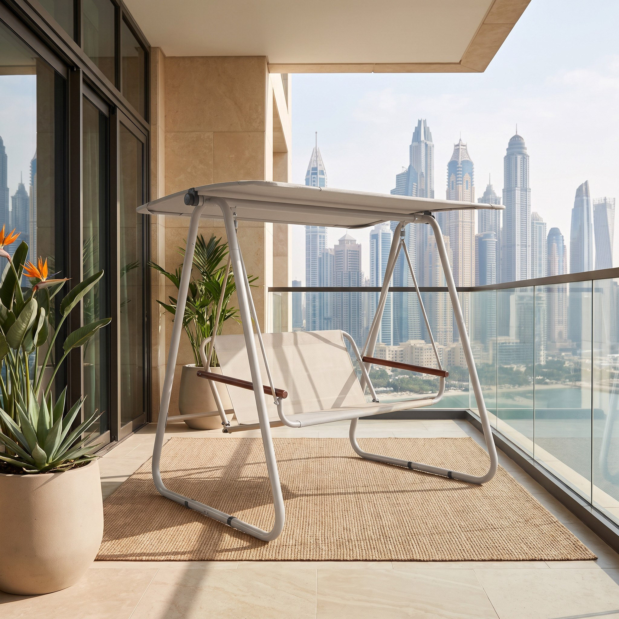 أرجوجة مقعدين بوسائد للمساحات الخارجية كيب تاون من موفو فيرا-hbxfurniture-outdoor-swingsandchairs-image-1