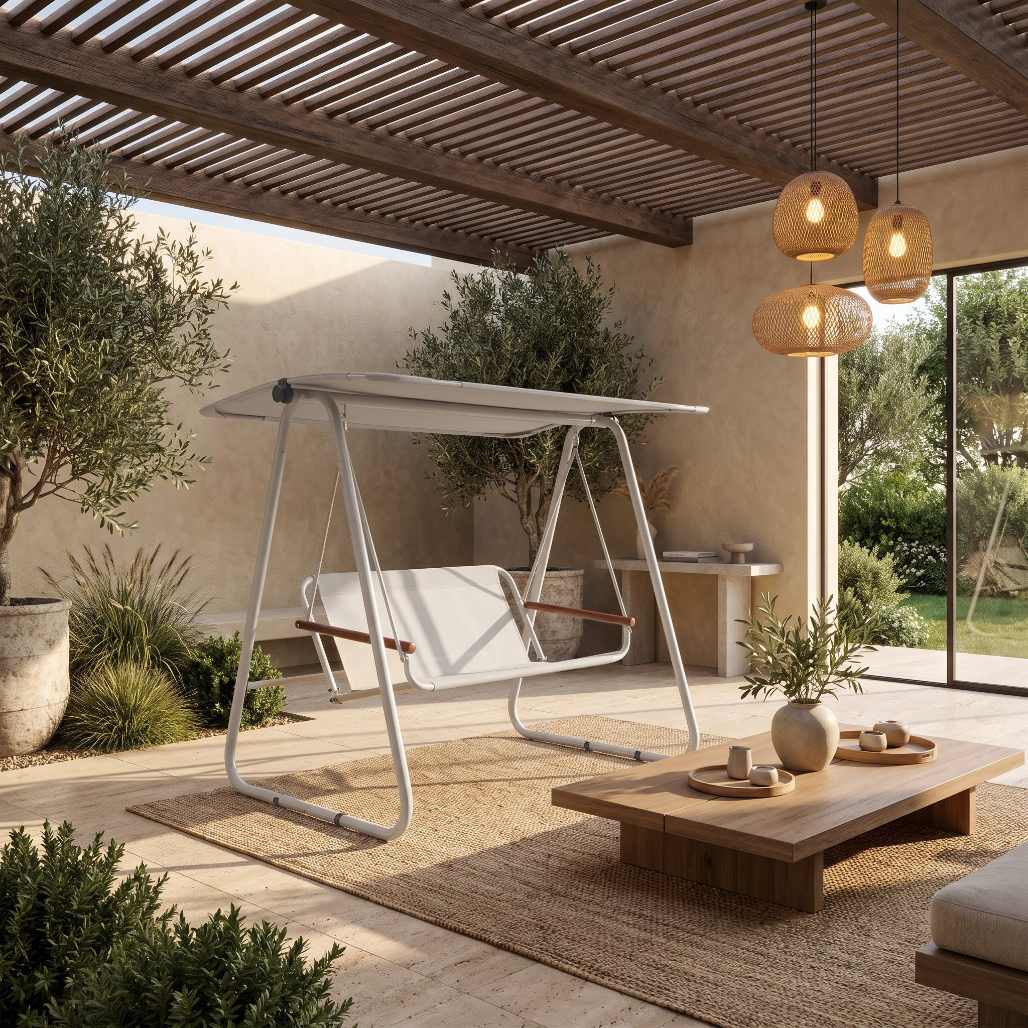 أرجوجة مقعدين بوسائد للمساحات الخارجية كيب تاون من موفو فيرا-hbxfurniture-outdoor-swingsandchairs-image-3