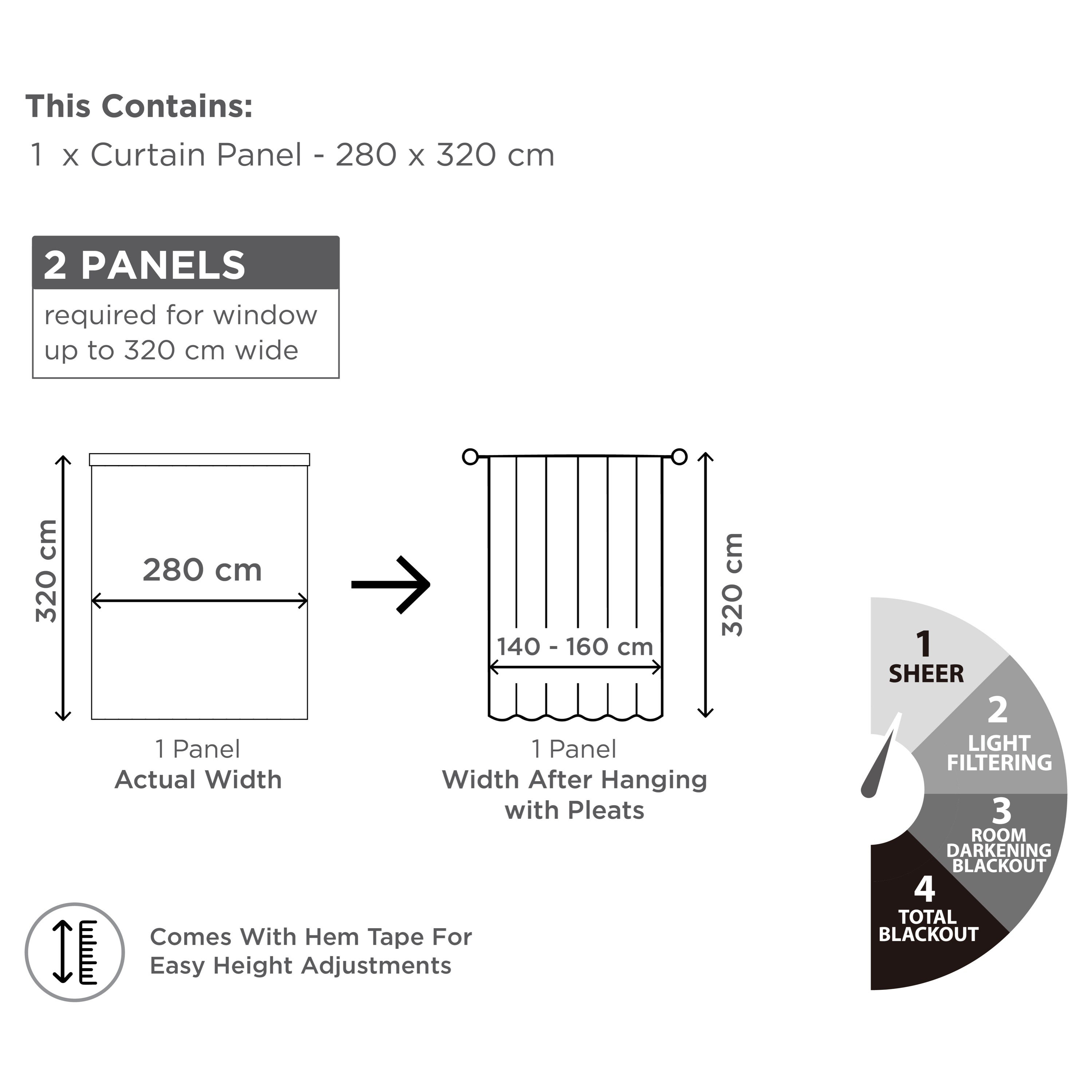 Glide Extra Wide Extra Long Sheer Single Curtain - 280x320 cm-hbxhomeware-hbxbedroom-image-4