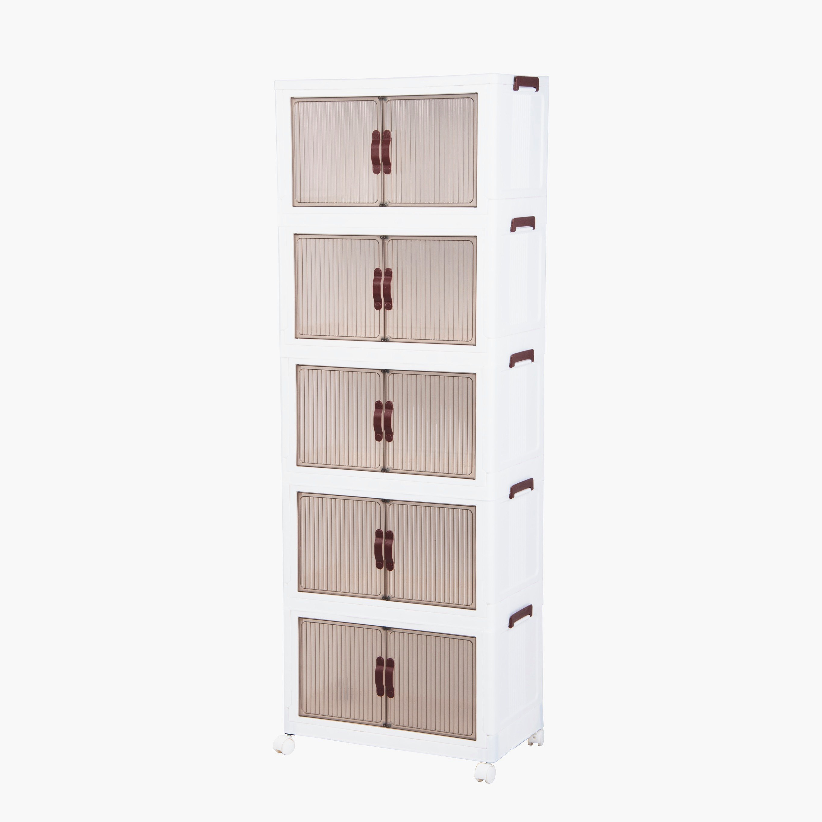صناديق تخزين قابلة للطي من 5 طبقات من جوانا - 56×32×156 سم-hbxbedroom-bedroomaccessories-bedroomstorage-image-2