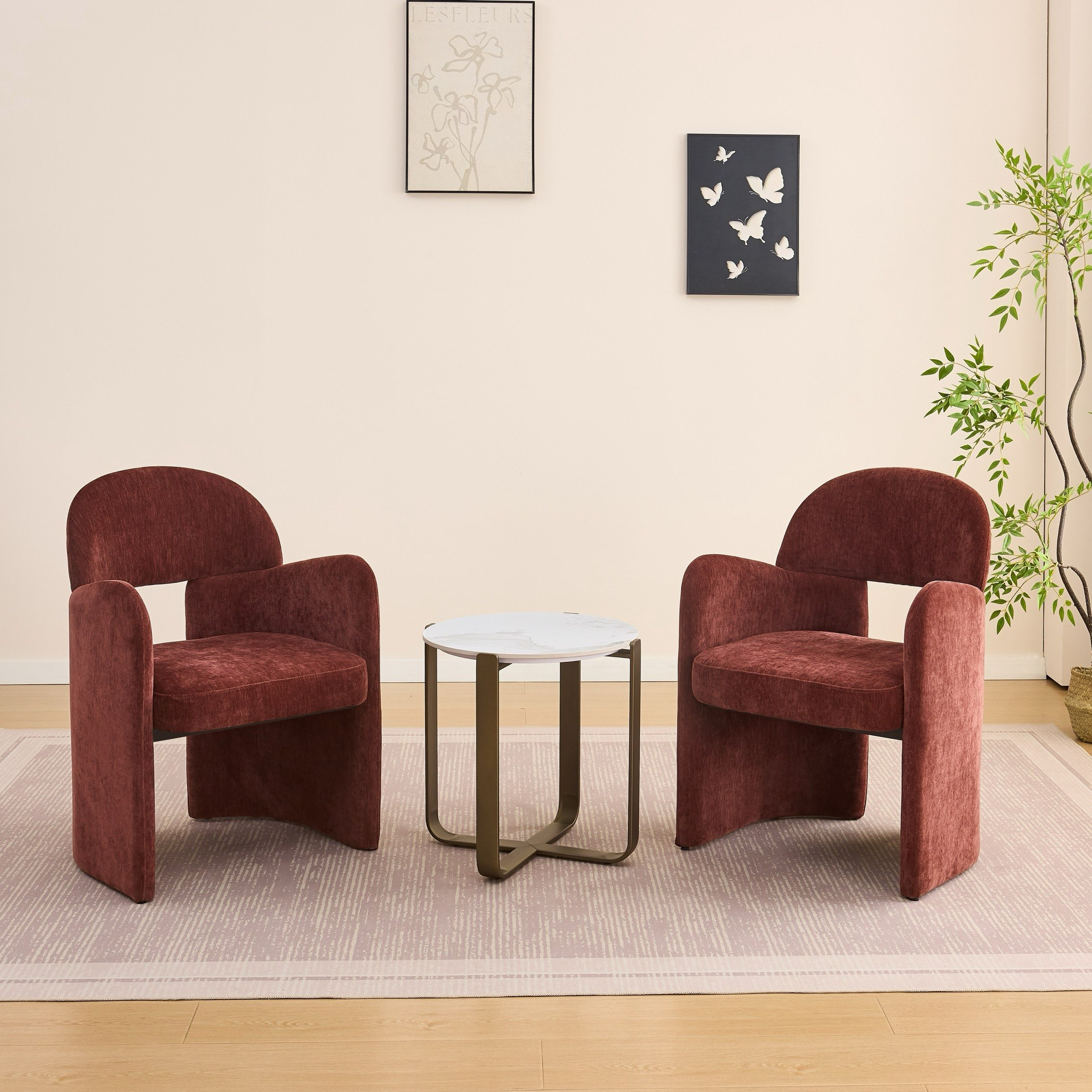 Olten 3-Piece Sintered Stone Tea Table Set-hbxfurniture-diningtablesandsets-diningsets-twoseater-image-1