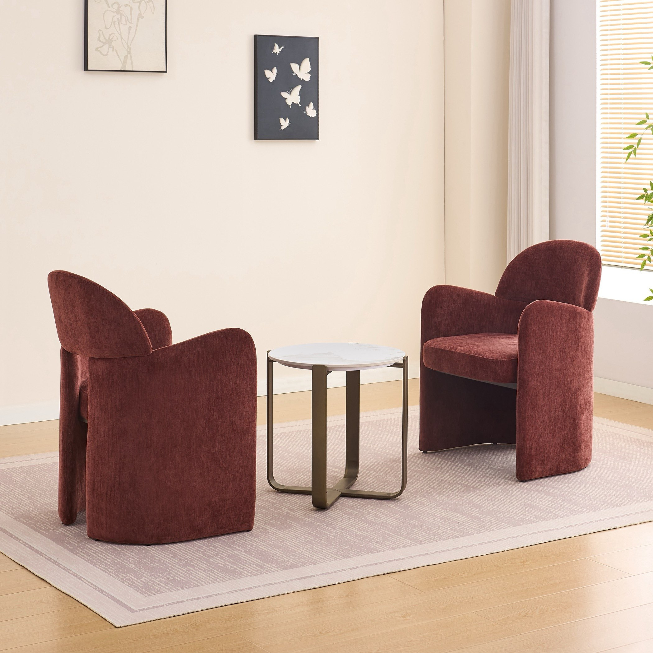 Olten 3-Piece Sintered Stone Tea Table Set-hbxfurniture-diningtablesandsets-diningsets-twoseater-image-2
