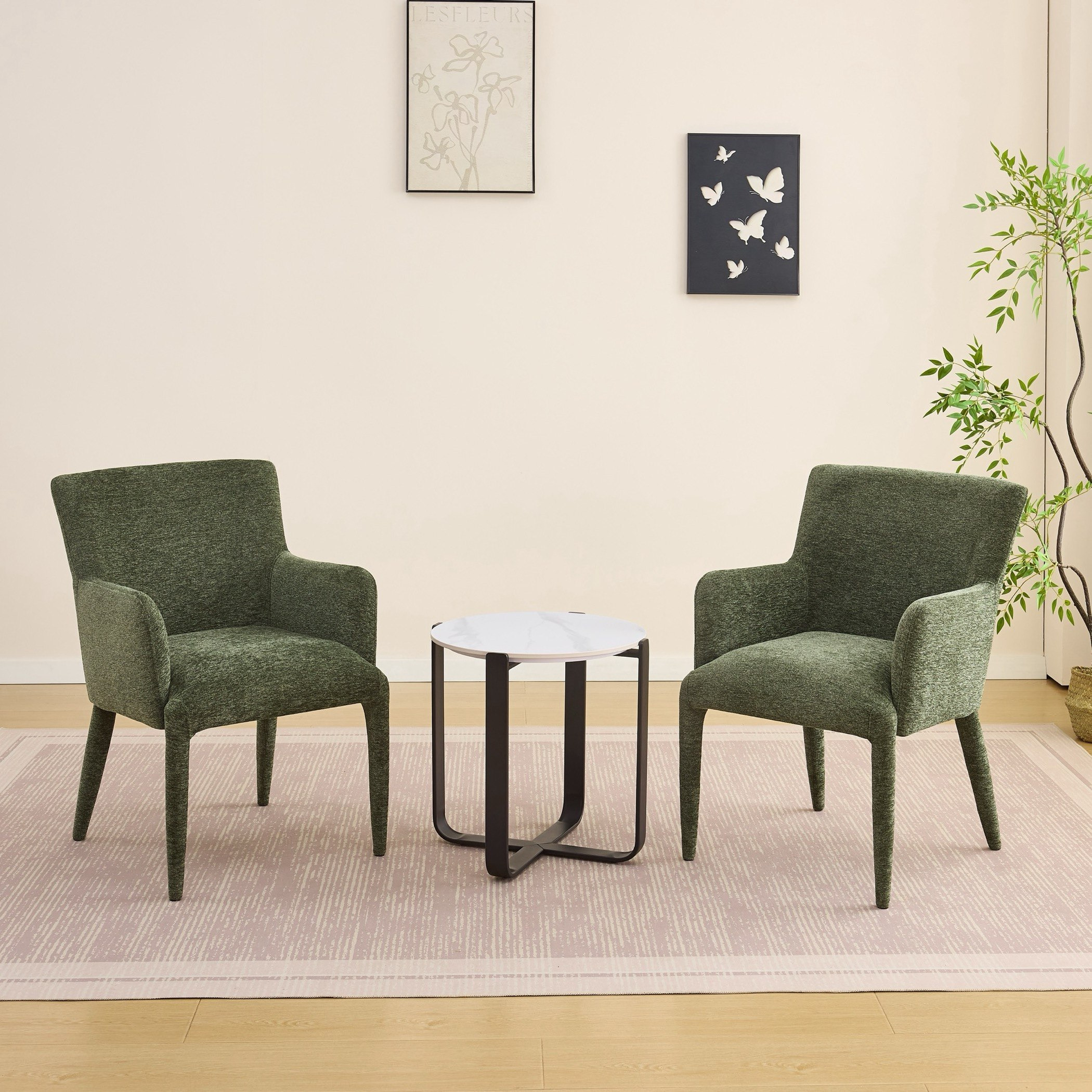 Pavia 3-Piece Sintered Stone Tea Table Set-hbxfurniture-diningtablesandsets-diningsets-twoseater-image-1