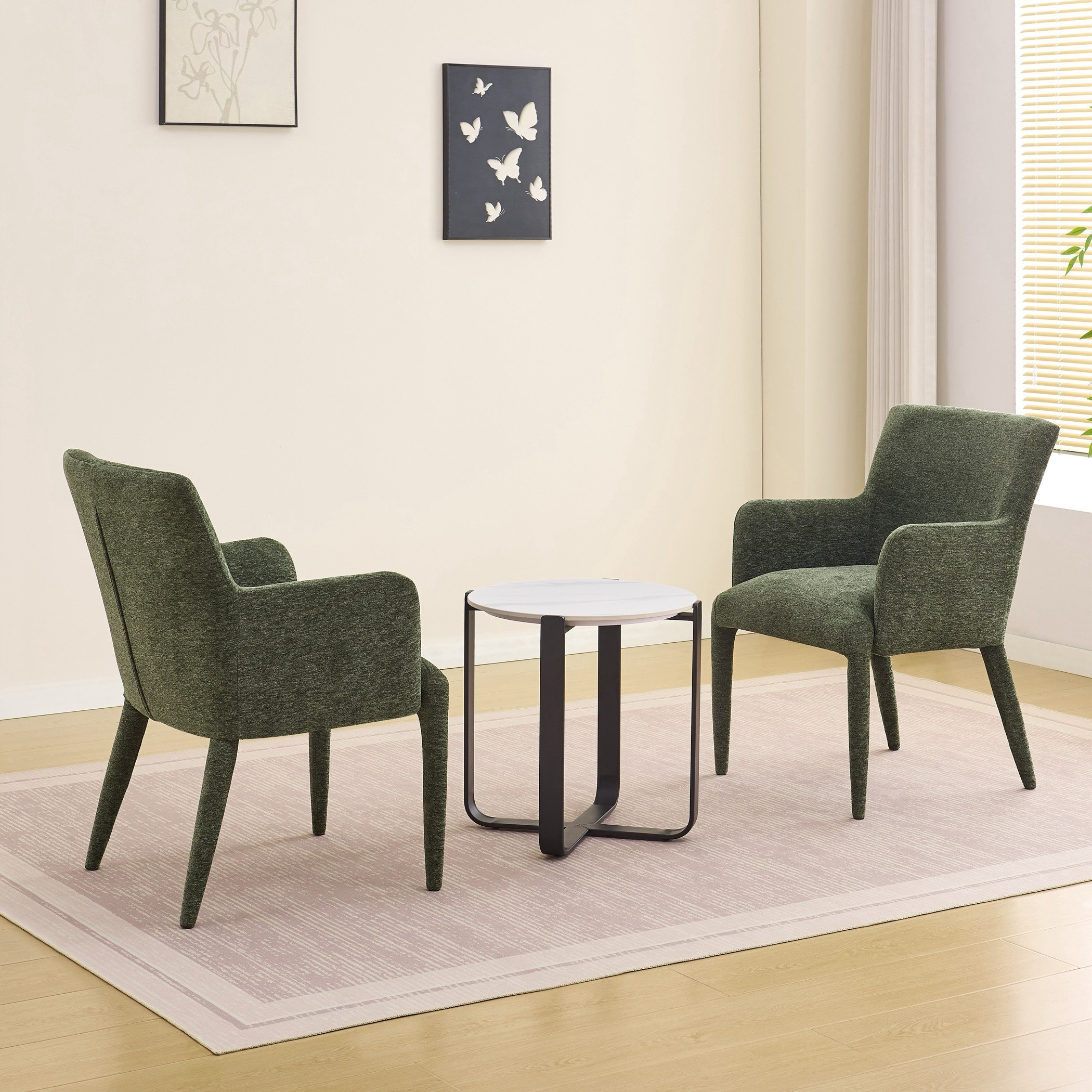Pavia 3-Piece Sintered Stone Tea Table Set-hbxfurniture-diningtablesandsets-diningsets-twoseater-image-3
