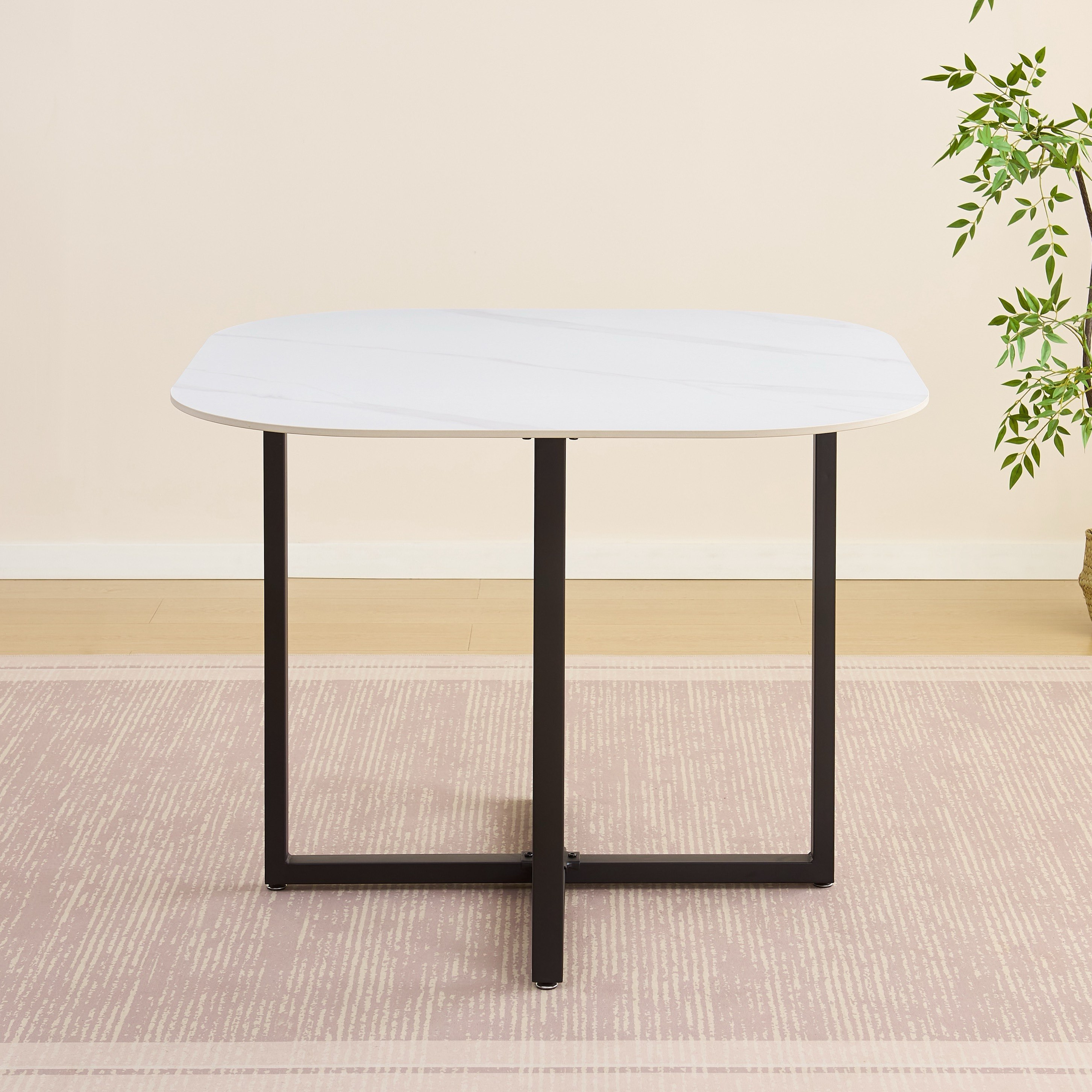 Movo Adam Space Saving 1+4 Sintered Stone Dining Set-hbxdiningroom-diningtablesandsets-diningsets-fourseater-image-7
