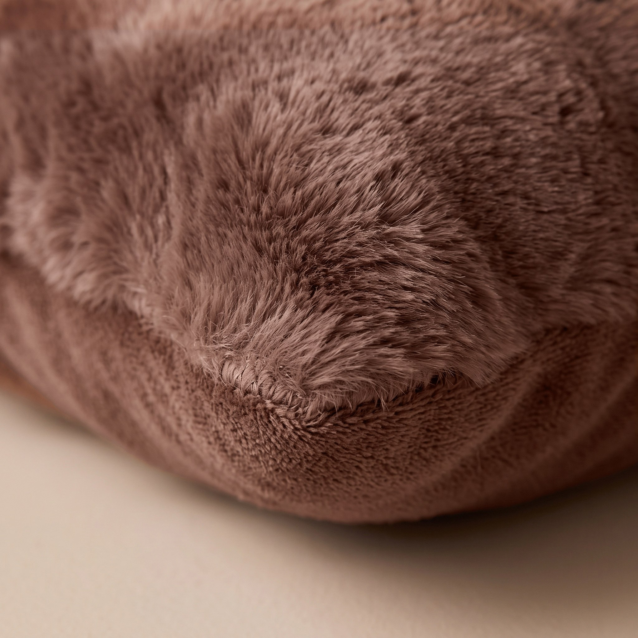 Ness 2-Side Brushed Bubble Faux Fur Filled Cushion - 50x50 cm-hbxlivingroom-furnishings-cushionsandcovers-filledcushions-image-3