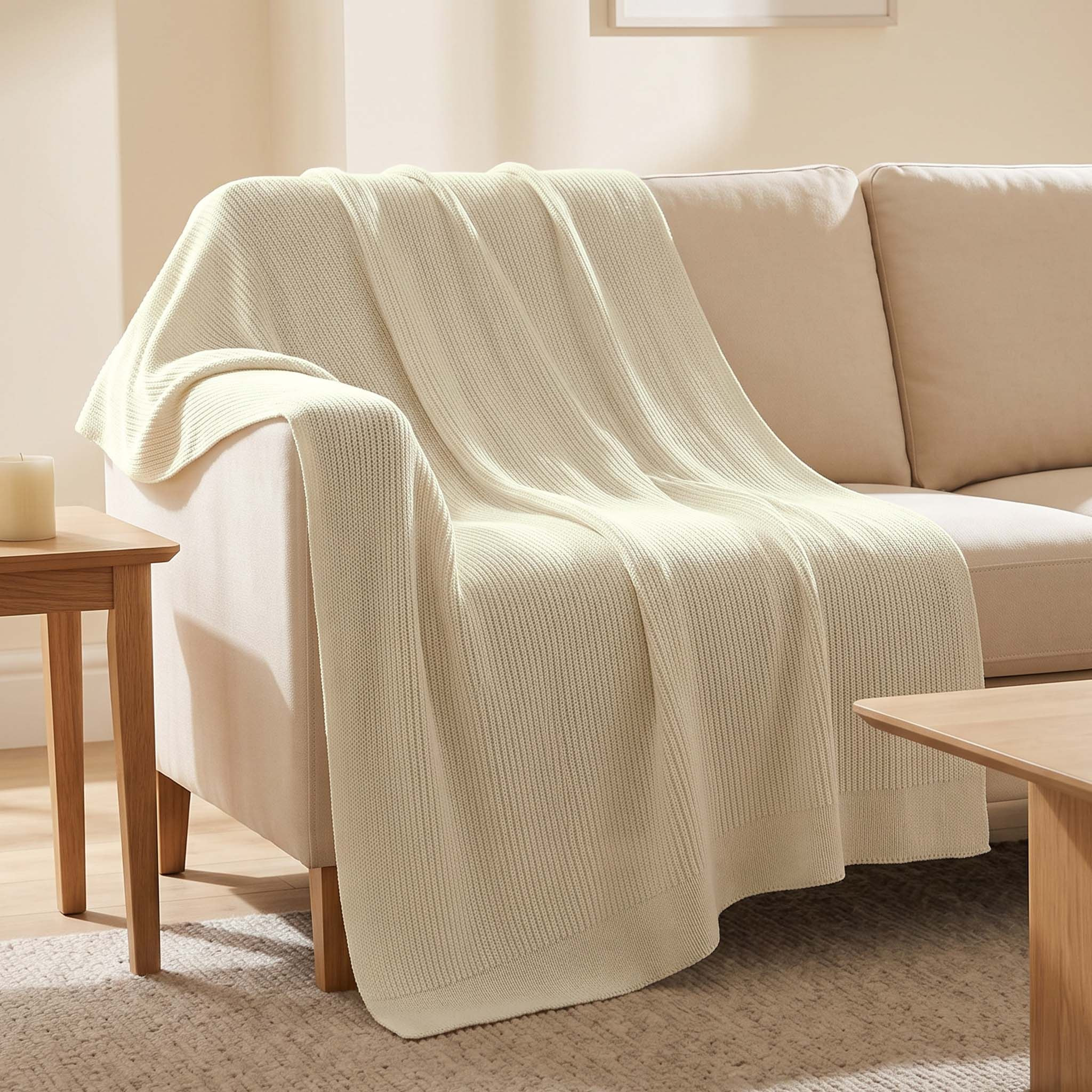 Knitaura Chunky Knitted Throw - 130x170 cm-hbxdecorandfurnishings-bedding-throws-image-1