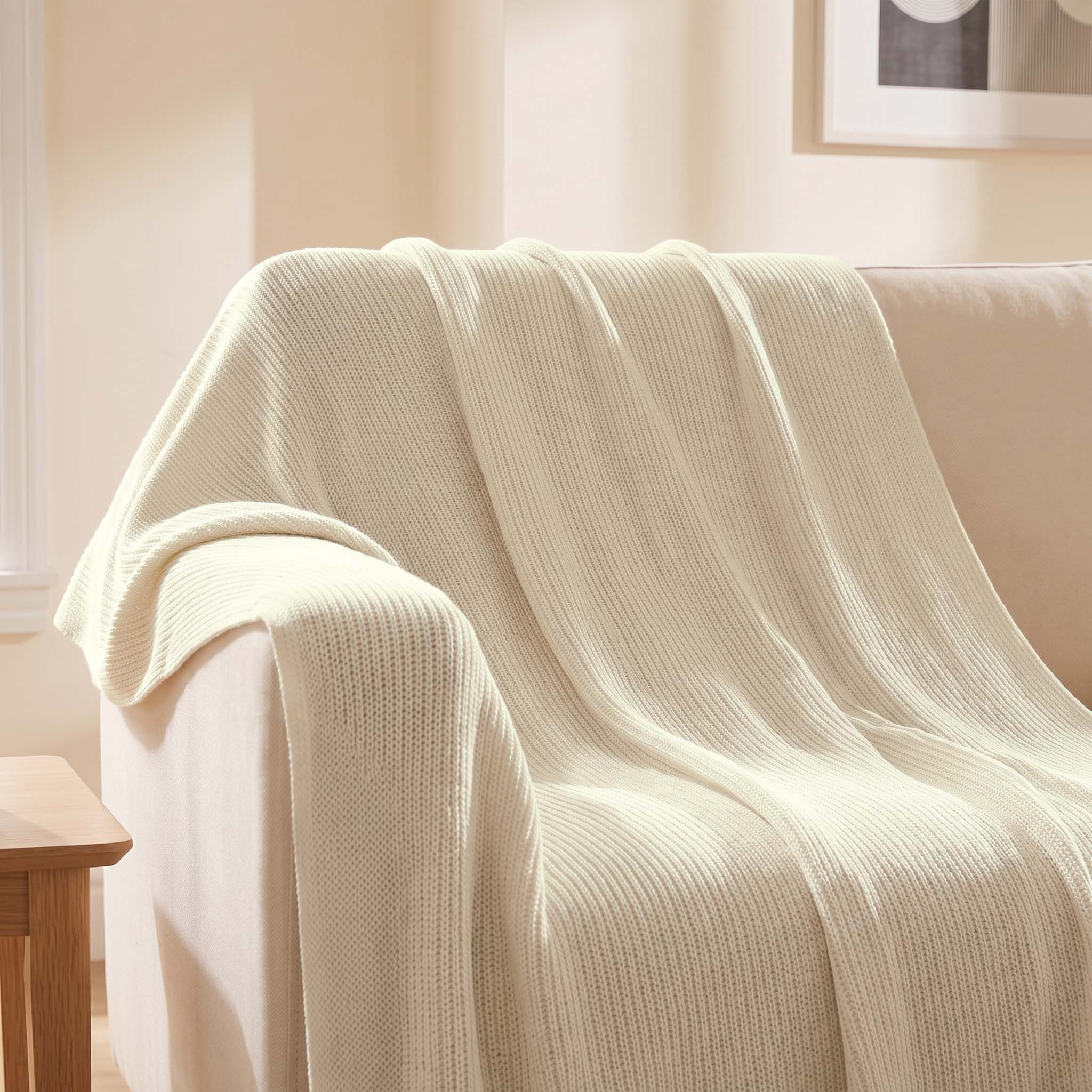 Knitaura Chunky Knitted Throw - 130x170 cm-hbxdecorandfurnishings-bedding-throws-image-2