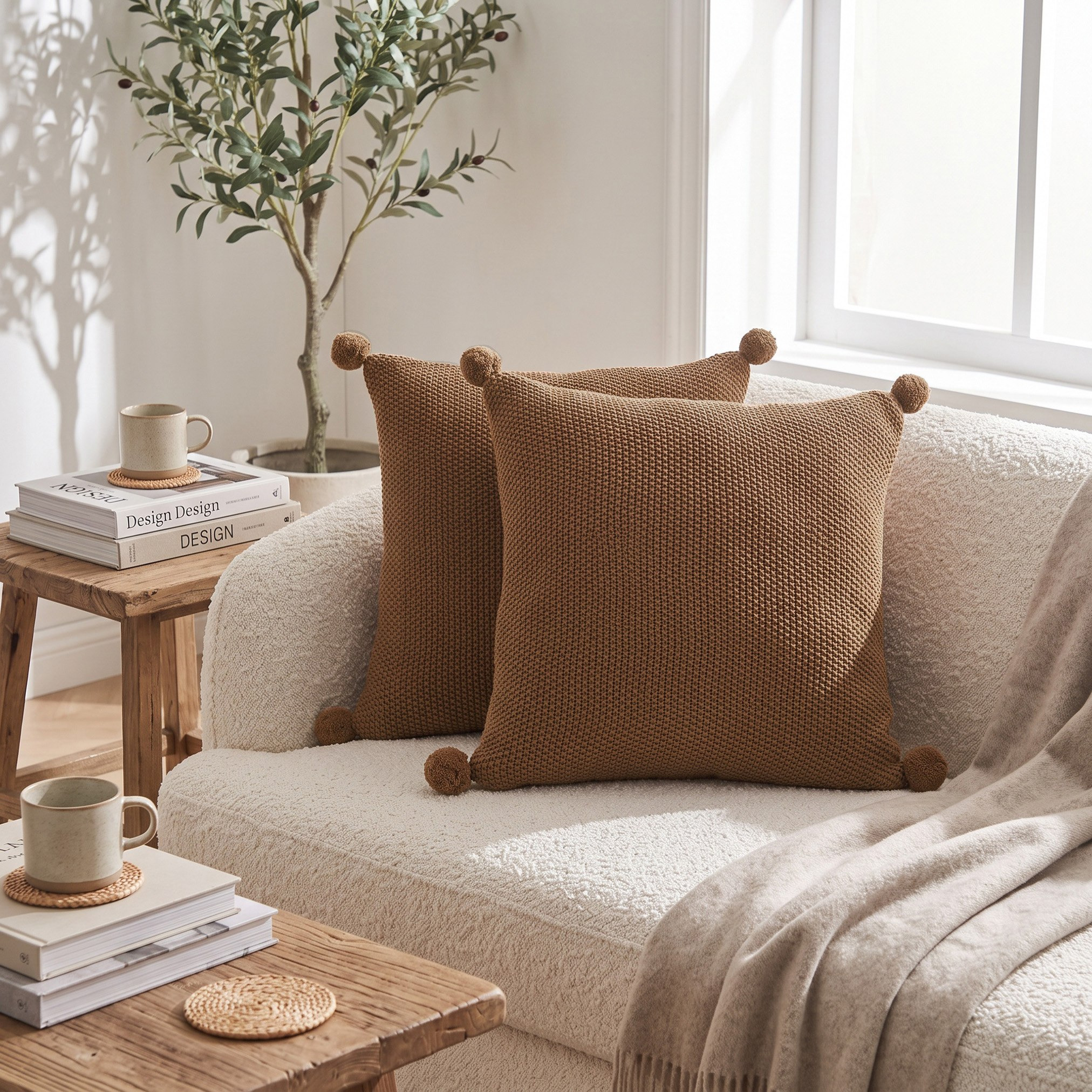 طقم وسائد قطن معاد تدويره منسوج قطعتين ريفايف من كوزي دو - 50x50 سم-hbxlivingroom-furnishings-cushionsandcovers-filledcushions-image-4