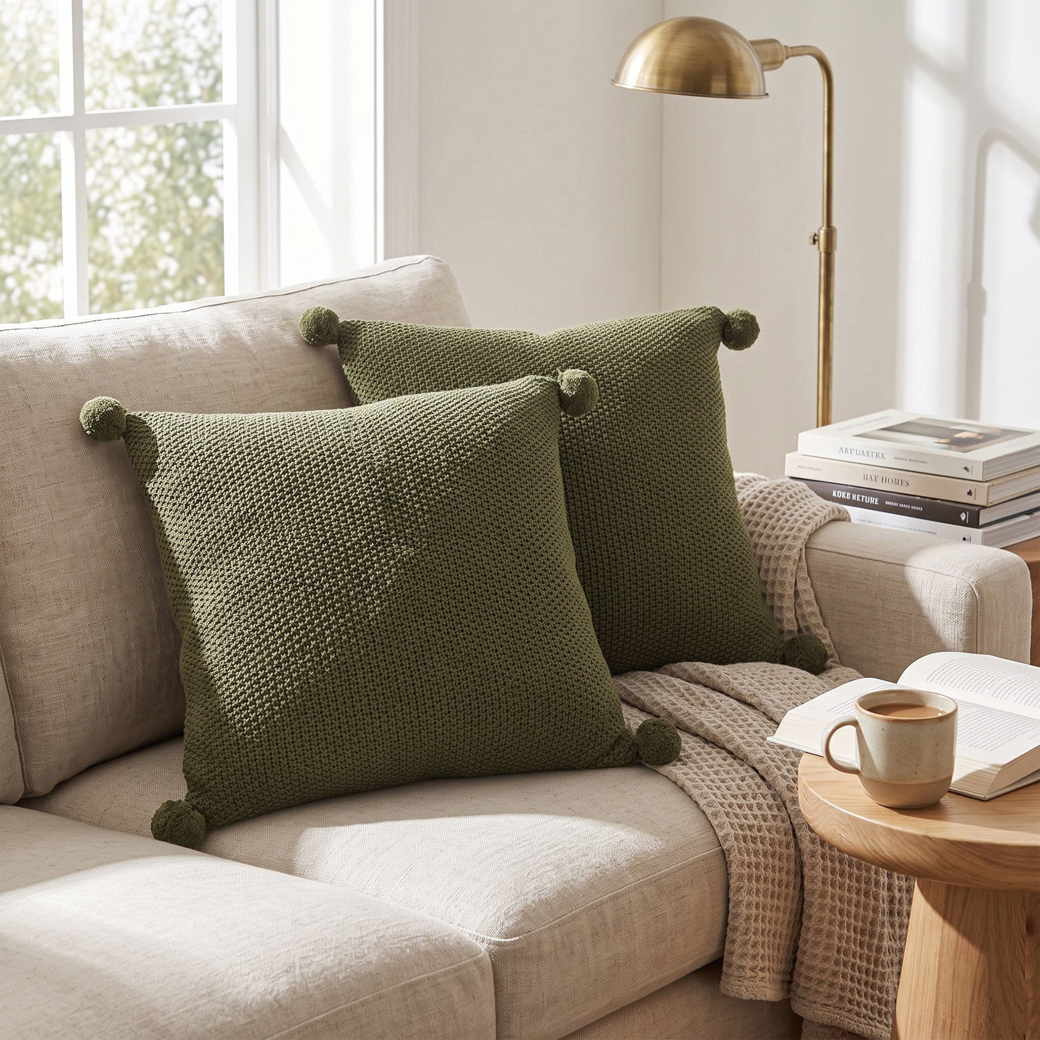 Cozy Duo Re Vive 2-Piece Knitted Recycled Cotton Filled Cushion Set - 50x50 cm-hbxlivingroom-furnishings-cushionsandcovers-filledcushions-image-4