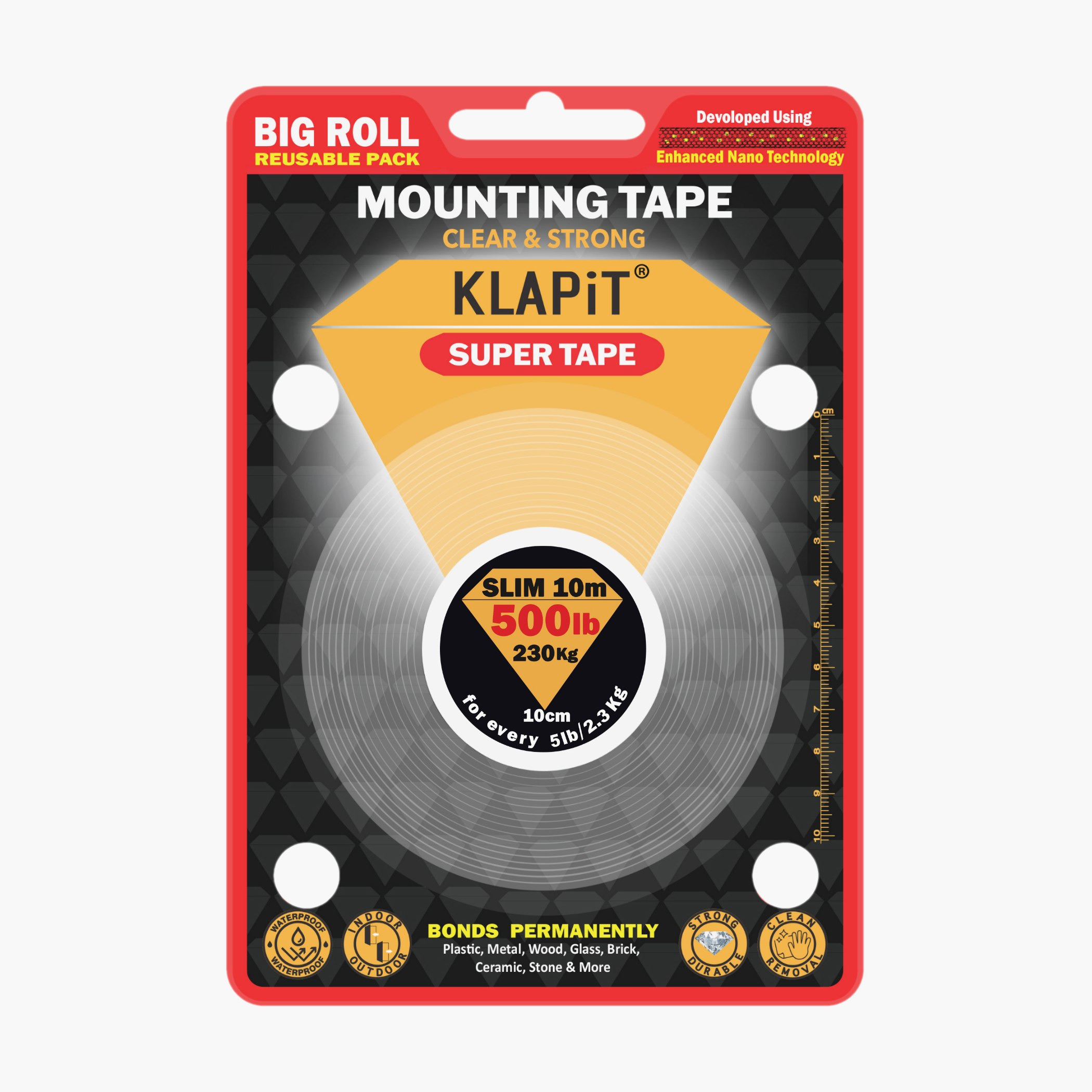 KLAPiT Super Tape Slim - 10 m-hbxdecorandfurnishings-homeaccessories-novelties-image-1