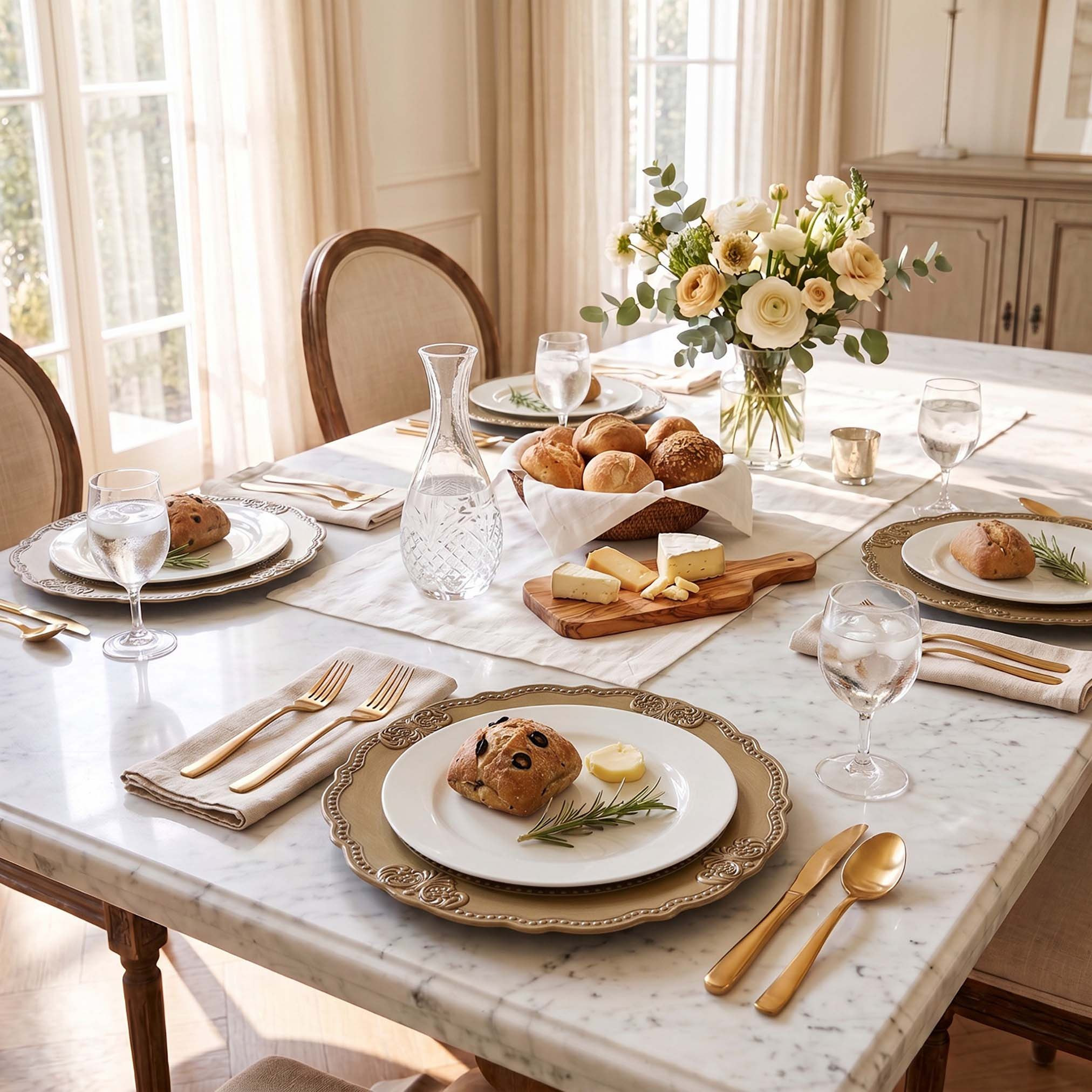 صحن تشارجر مزين بالخرز من نيرو - 32 سم-hbxdecorandfurnishings-tabletop-crockery-image-3