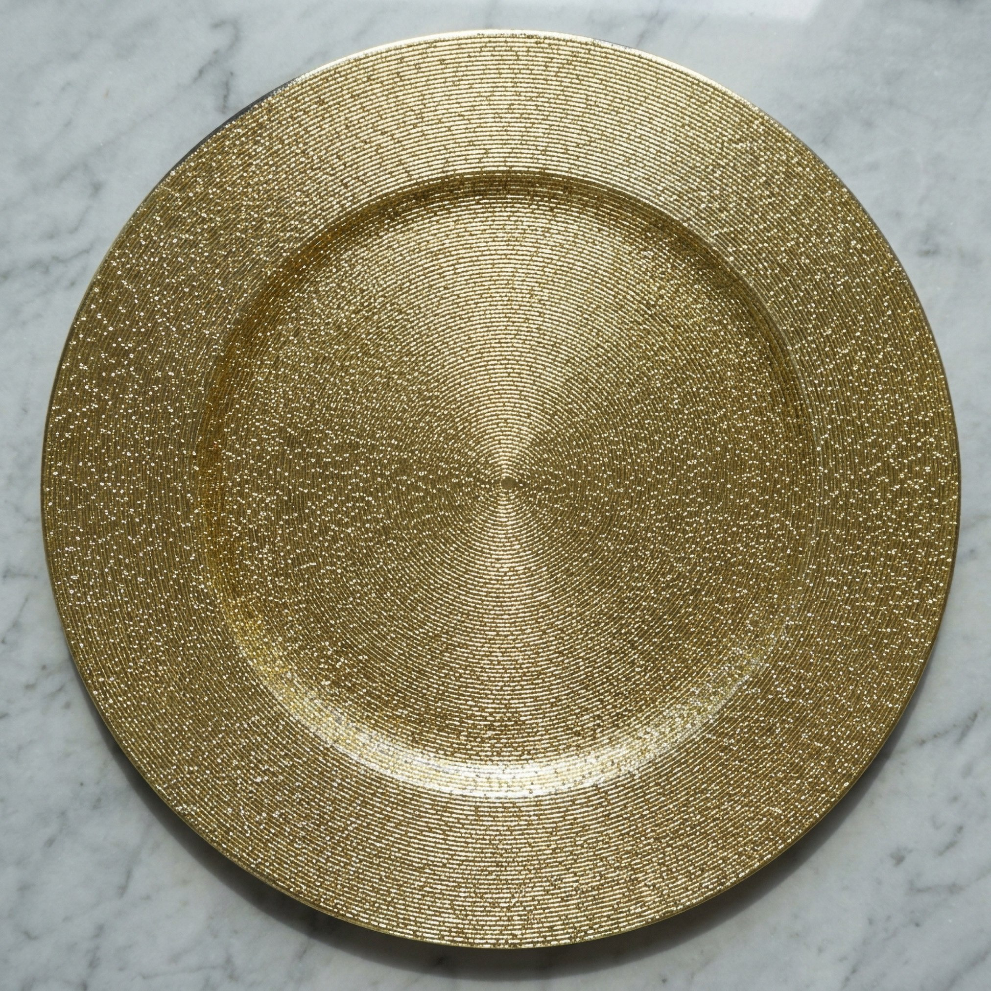 Nero Clear Beaded Charger Plate - 32 cm-hbxdecorandfurnishings-tabletop-crockery-image-1