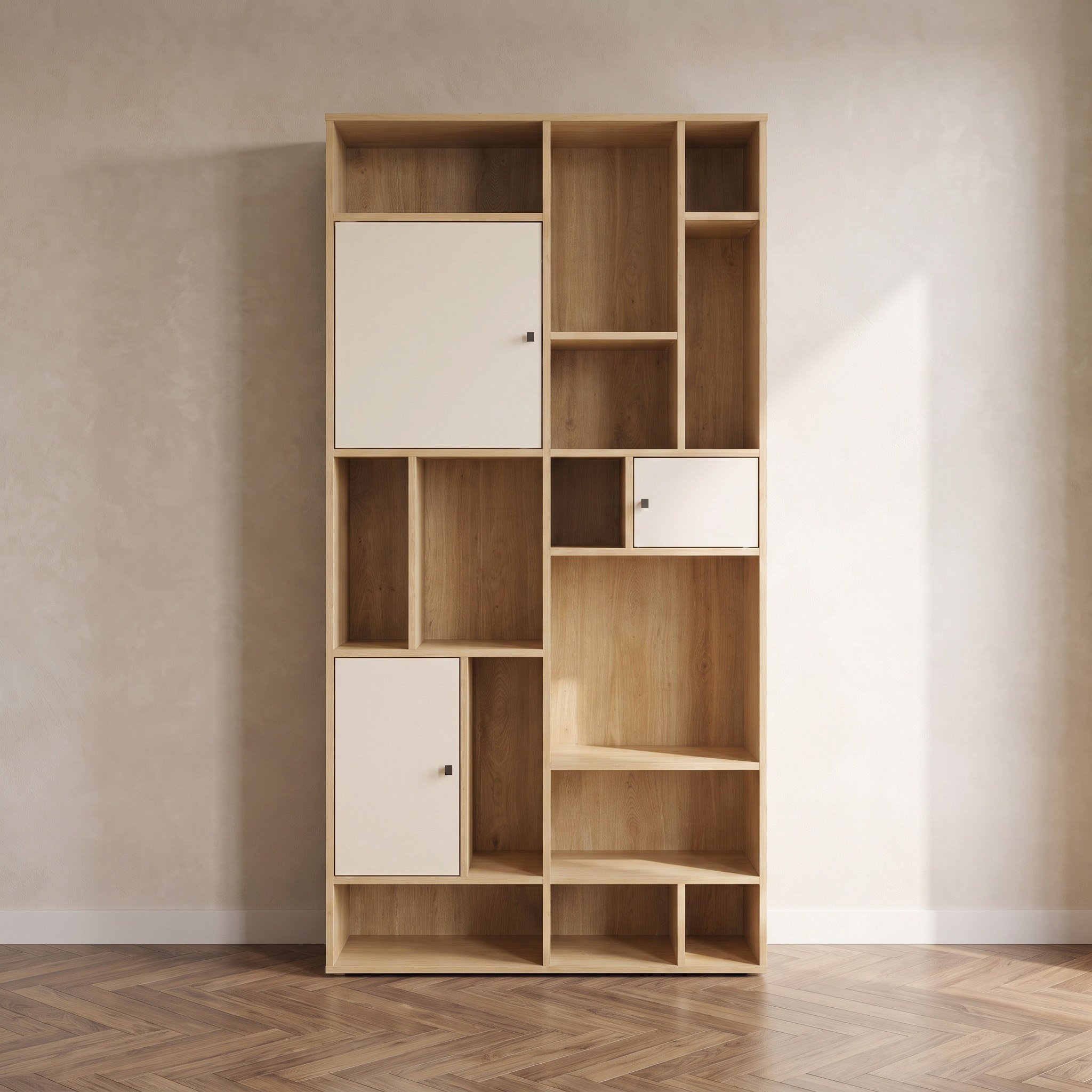 خزانة كتب واسعة بـ3 أبواب ورف مفتوح من كورسيكا-hbxfurniture-office-bookcases-image-3
