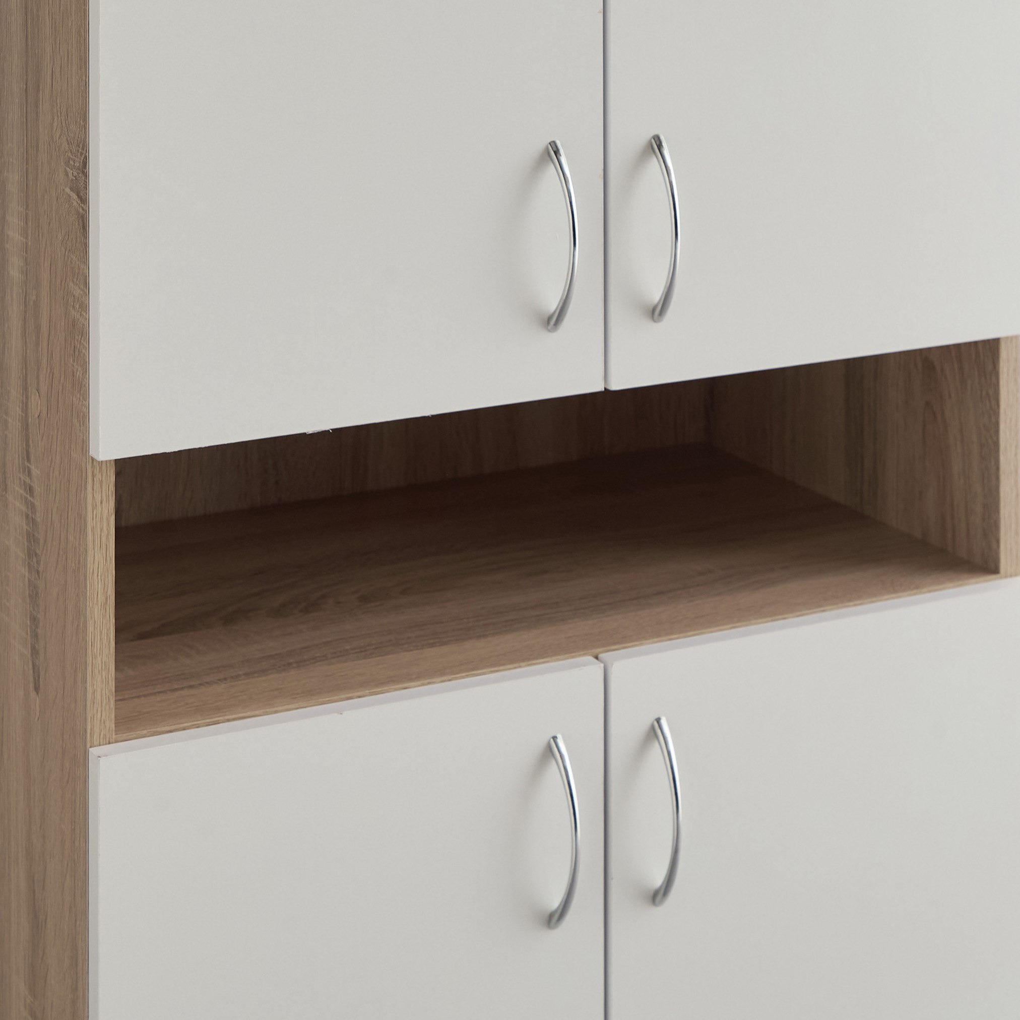 Capri 33 Pairs Tall 4-Door Shoe Cabinet with Open Shelf-hbxbedroom-shoecabinetsandracks-image-8