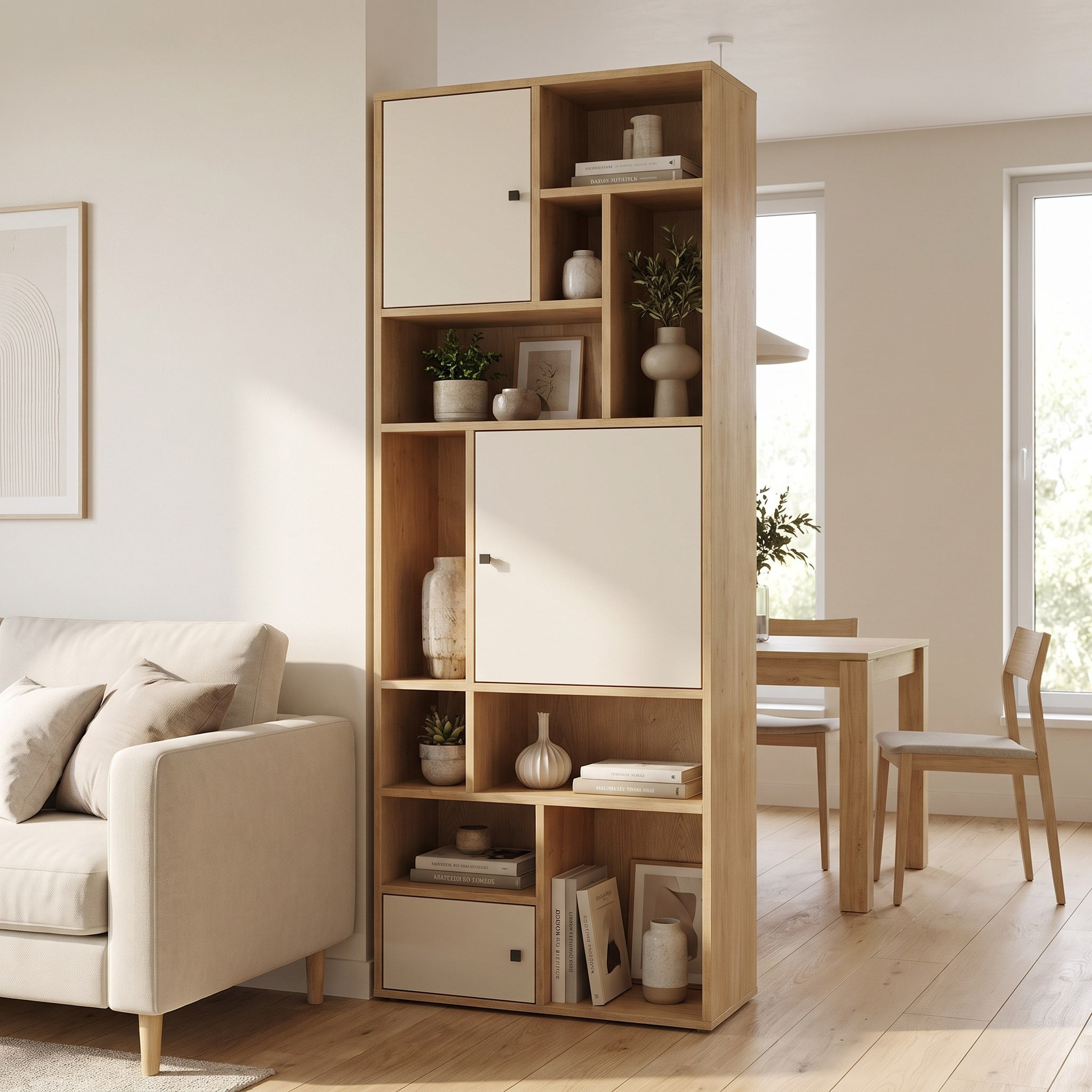 خزانة كتب بأرفف مفتوحة و3 أبواب من كورسيكا-hbxfurniture-office-bookcases-image-8