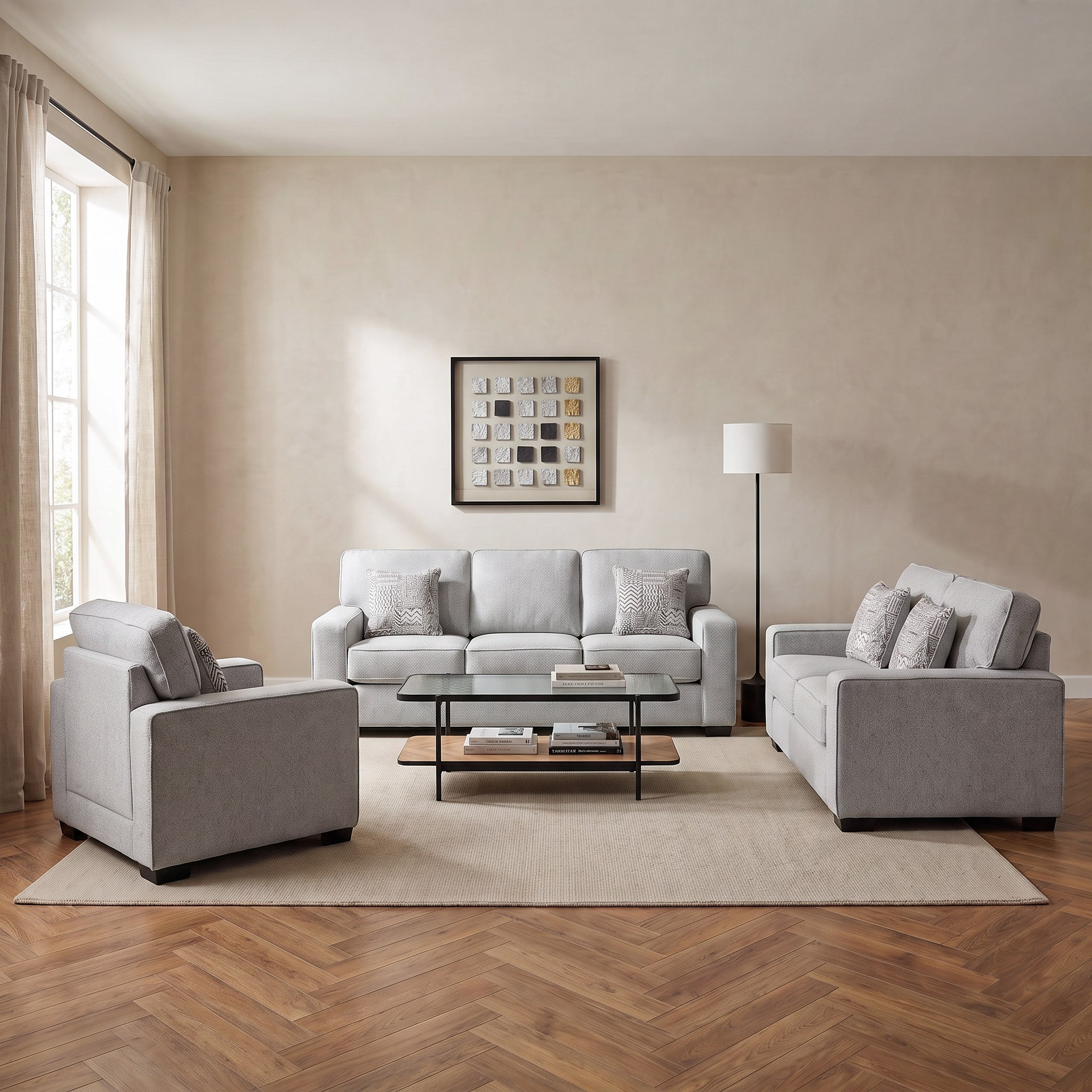 كرسي قماش بمساند ذراعين مع وسادة من كانس-hbxfurniture-sofasandarmchairs-armchairs-image-7
