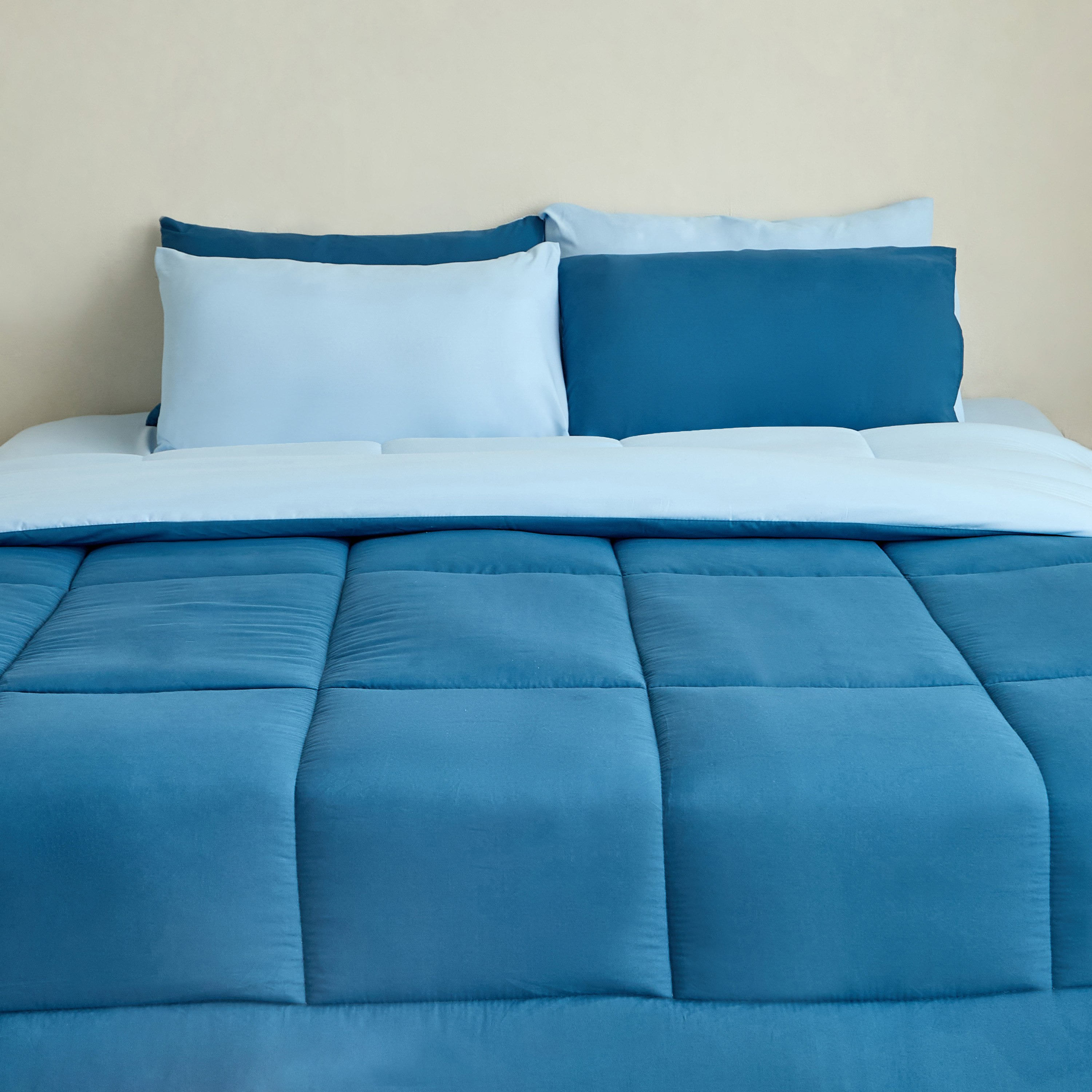 Luno 6-Piece Sleep Ease Hotel Reversible Microfiber King BIAB Comforter Set - 220x240 cm-hbxhomeware-hbxbedroom-image-4