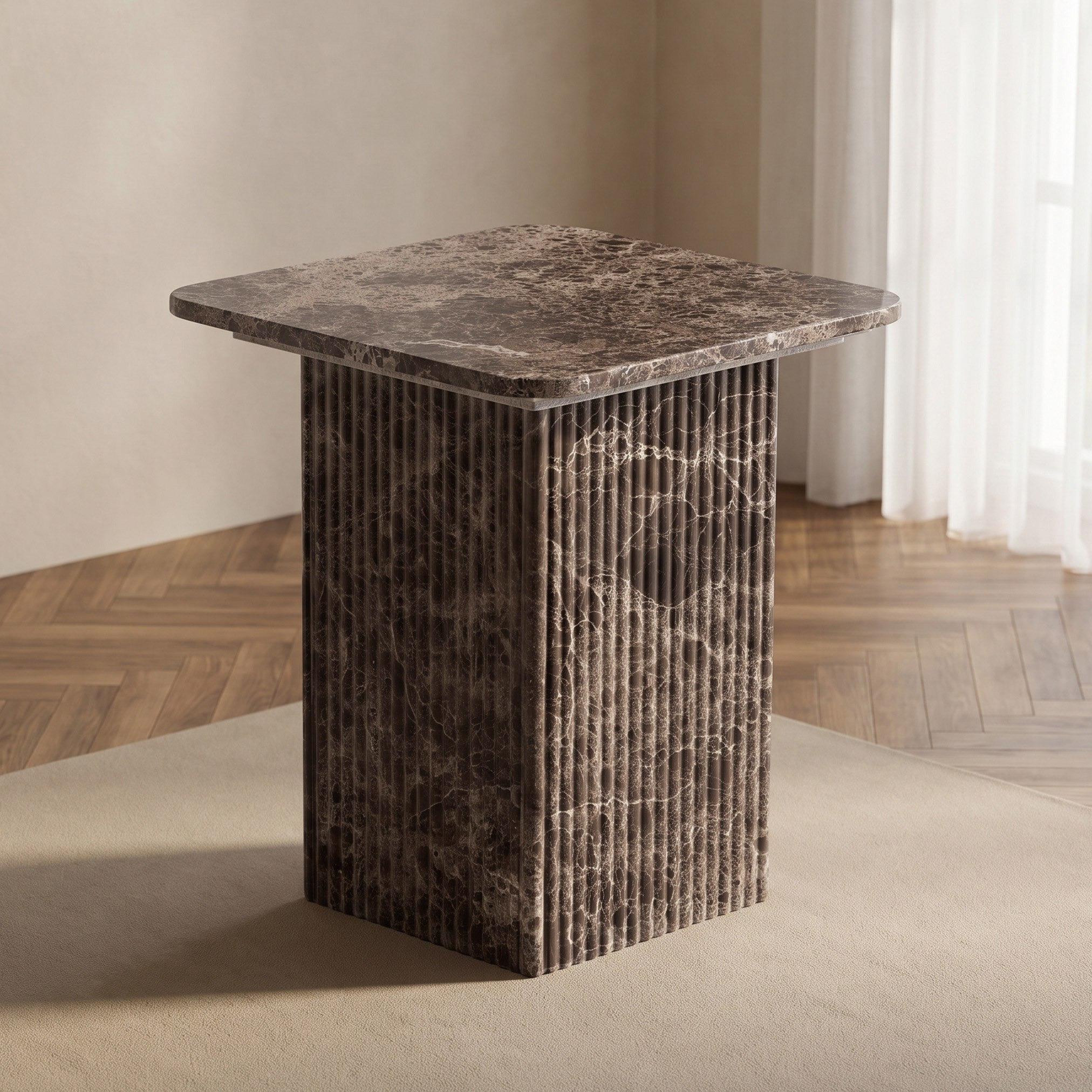 طاولة جانبية مربعة من الرخام الأصلي من بيلسن-hbxfurniture-livingroom-endtables-image-2