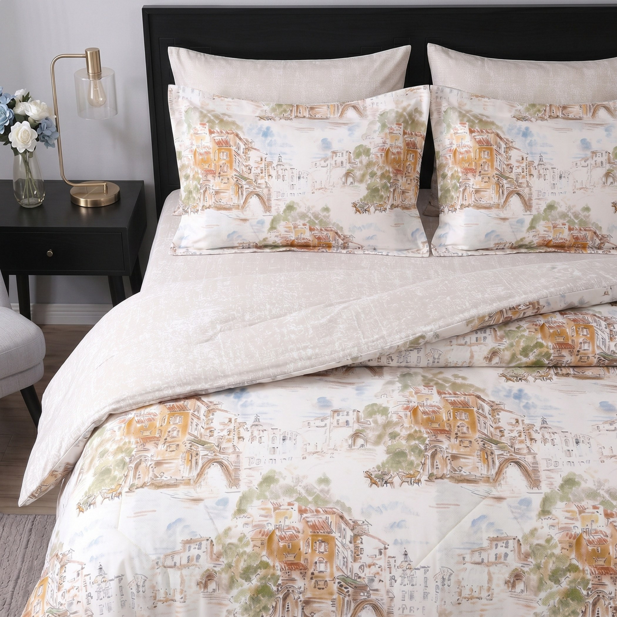 Hampton Landscape 6-Piece Microfibre Printed BIAB King Comforter Set - 220x240 cm-hbxhomeware-hbxbedroom-image-4