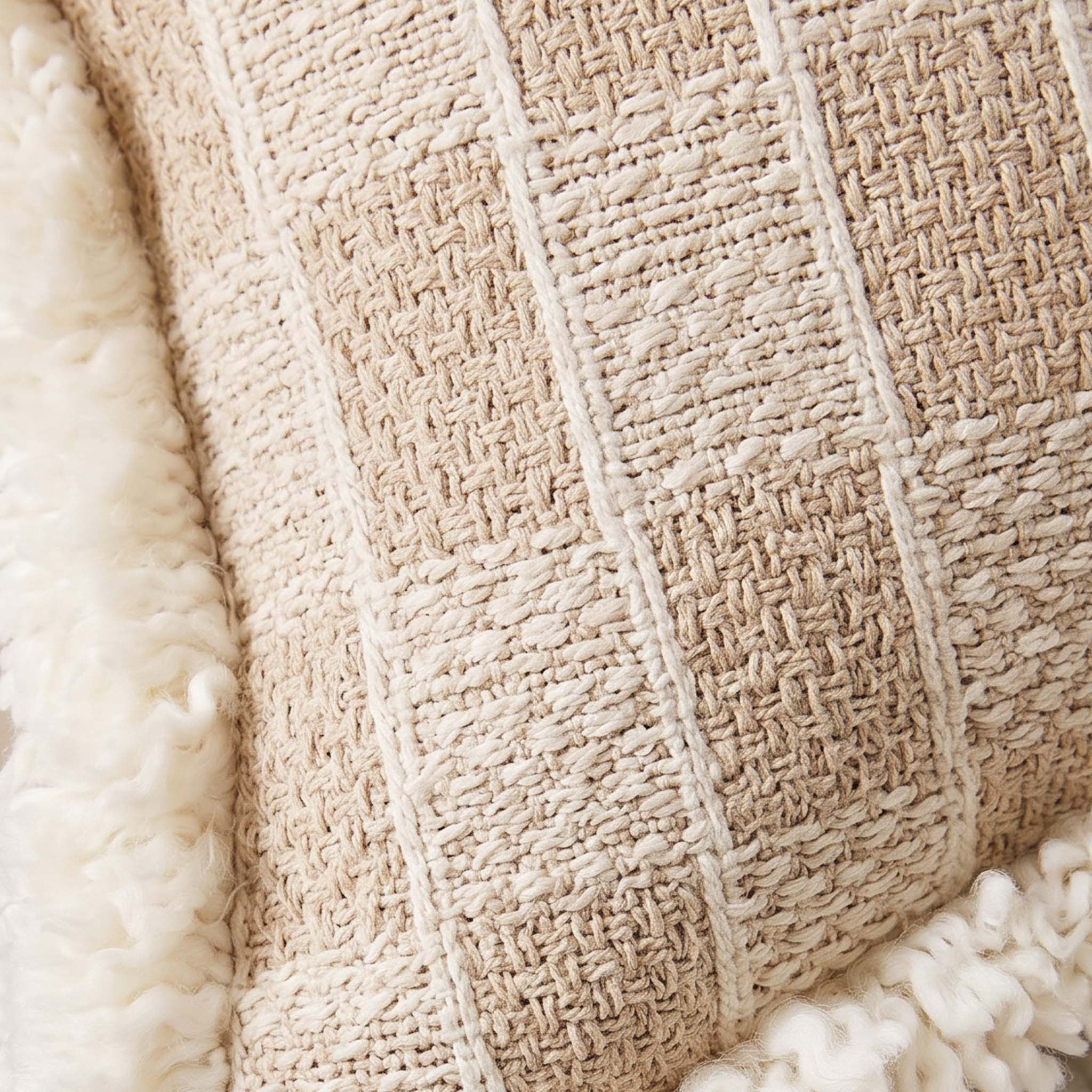 Thea Check Velvet Filled Cushion - 35x60 cm-hbxlivingroom-furnishings-cushionsandcovers-filledcushions-image-3