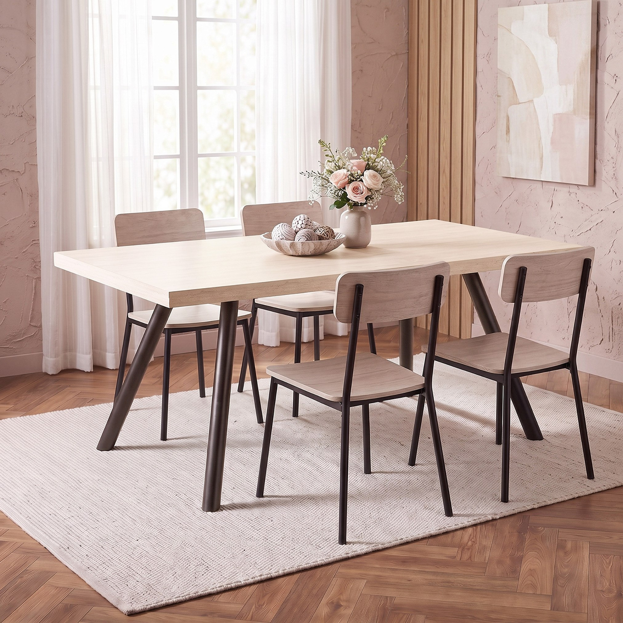 Movo-Cathy Lia 6-Seater Dining Table-hbxdiningroom-diningtablesandsets-diningtables-sixseater-image-5