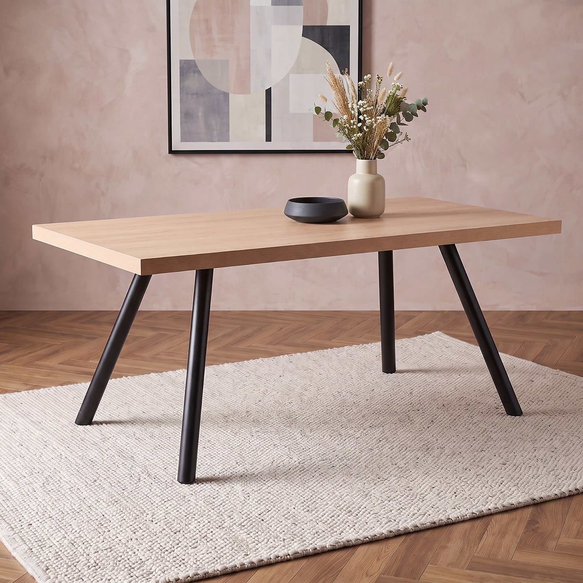 Movo-Cathy Lia 6-Seater Dining Table-hbxdiningroom-diningtablesandsets-diningtables-sixseater-image-1
