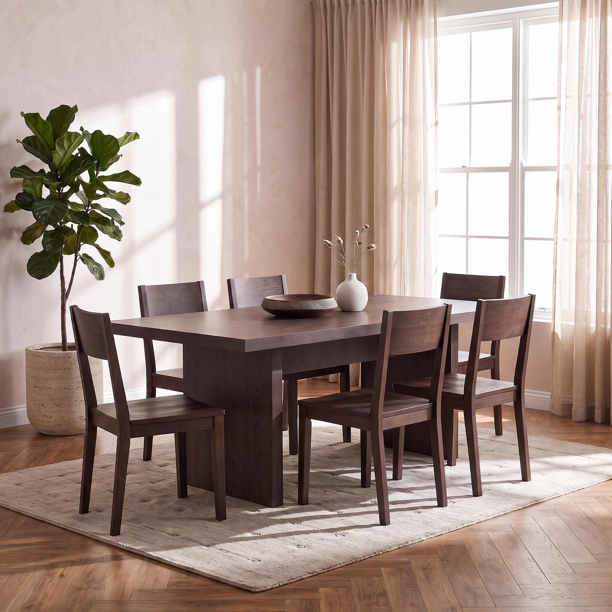 Riccardo Leonor 6-Seater Dining Table-hbxdiningroom-diningtablesandsets-diningtables-sixseater-image-6