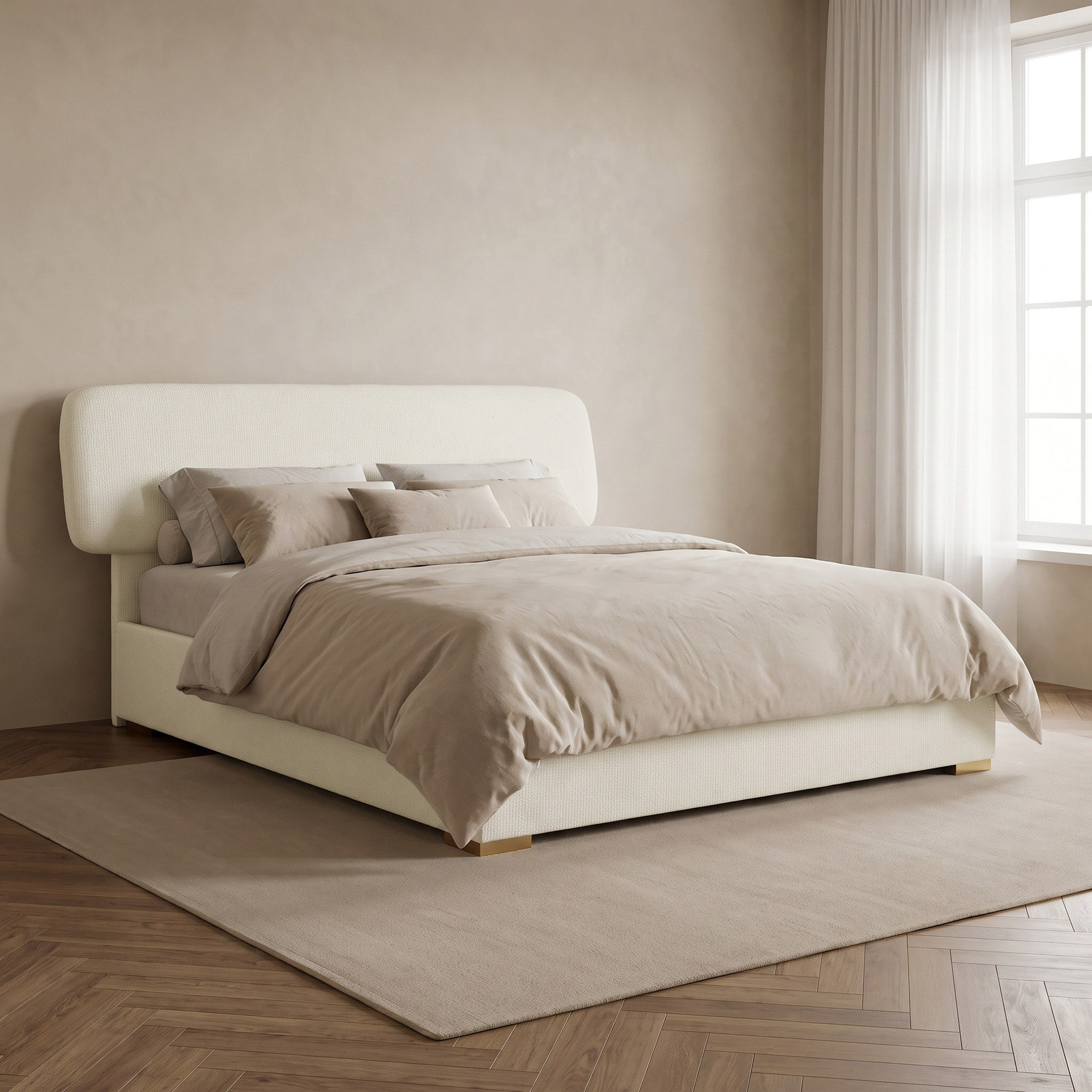 طقم غرفة نوم كينج 5 قطع من كارلو - 180x200 سم-hbxbedroom-bedsandbedsets-bedroomsets-king-image-2