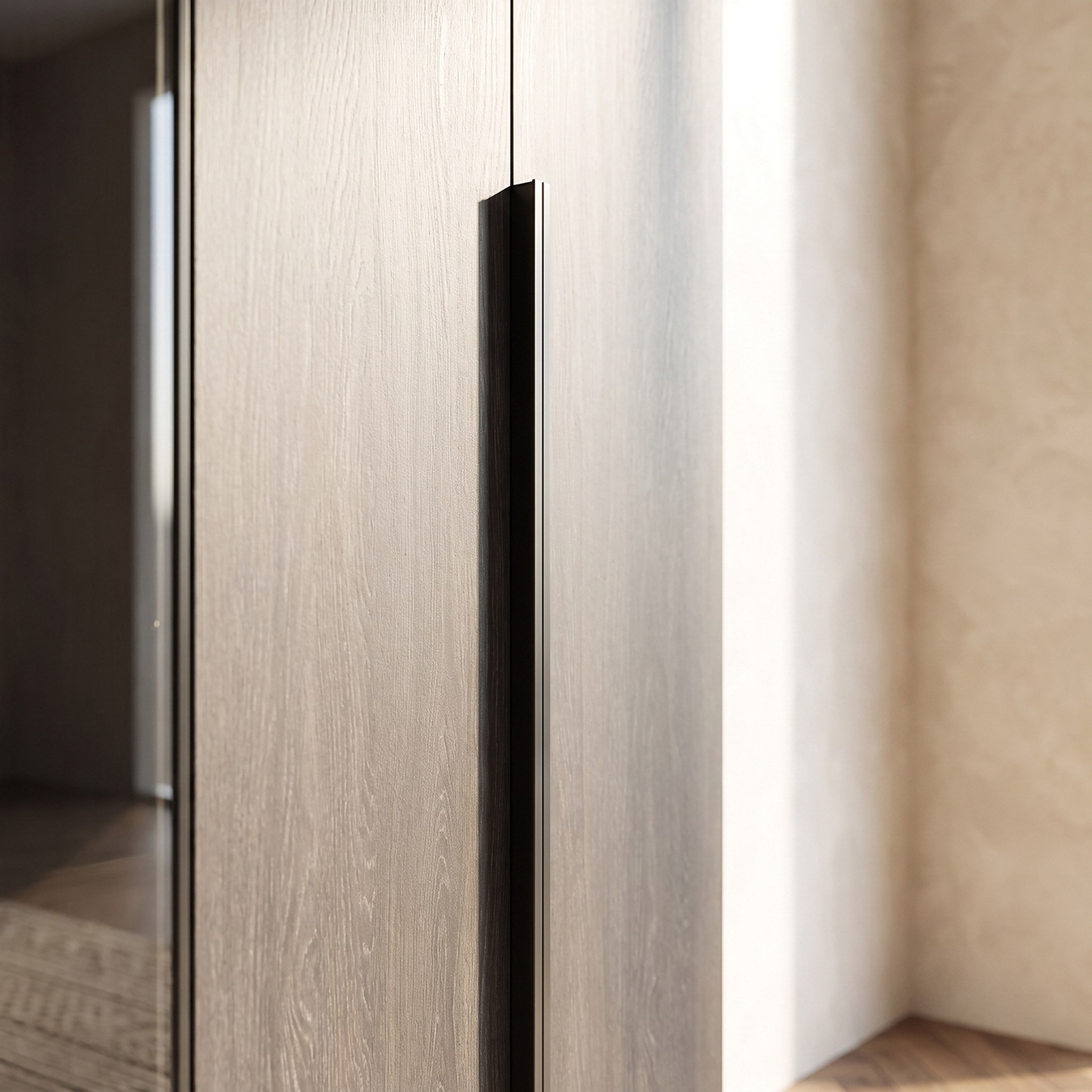 Leonor 6-Door Wardrobe with 2 Drawers with 2 Glass Doors-hbxfurniture-wardrobes-image-4