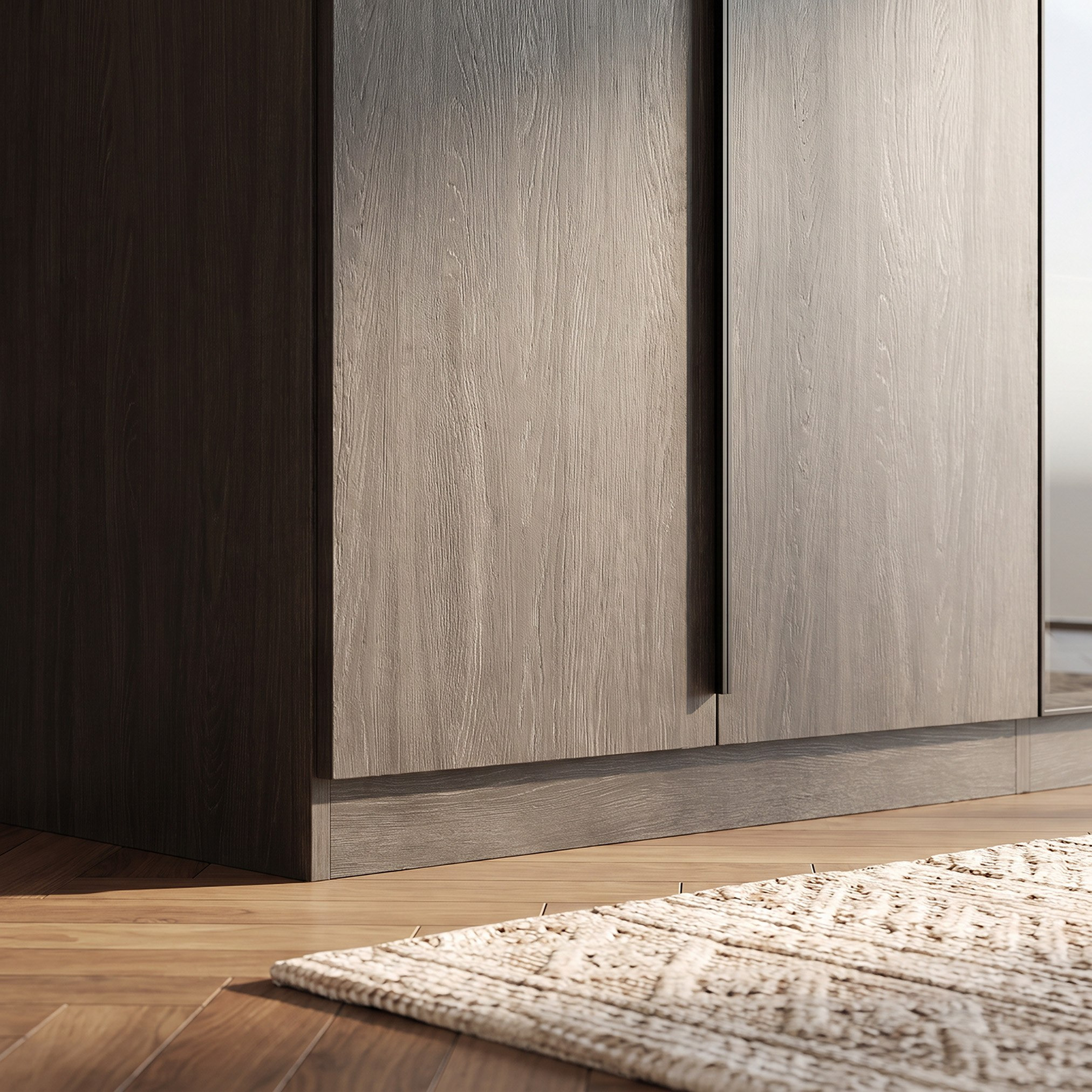Leonor 6-Door Wardrobe with 2 Drawers with 2 Glass Doors-hbxfurniture-wardrobes-image-5