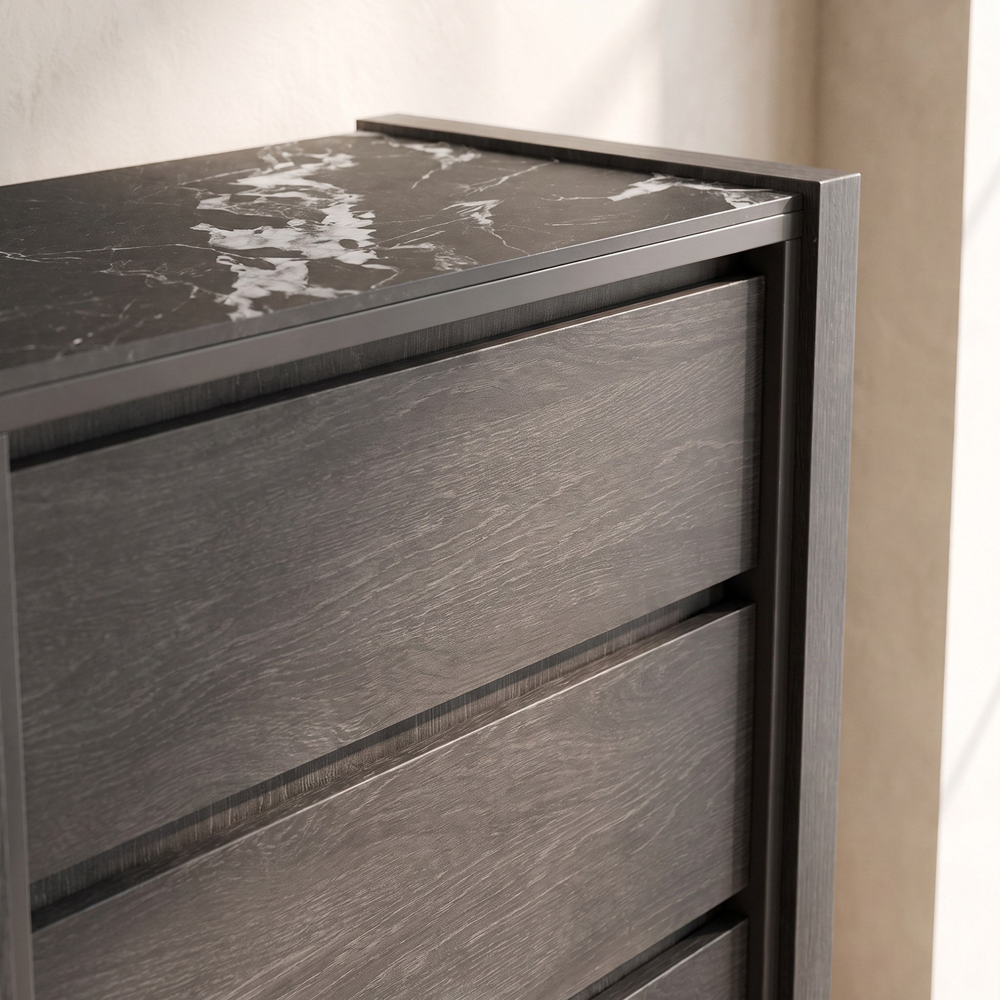 خزانة 5 أدراج بسطح حجر ملبد من ليونور-hbxfurniture-dressersandchests-chestofdrawers-image-3