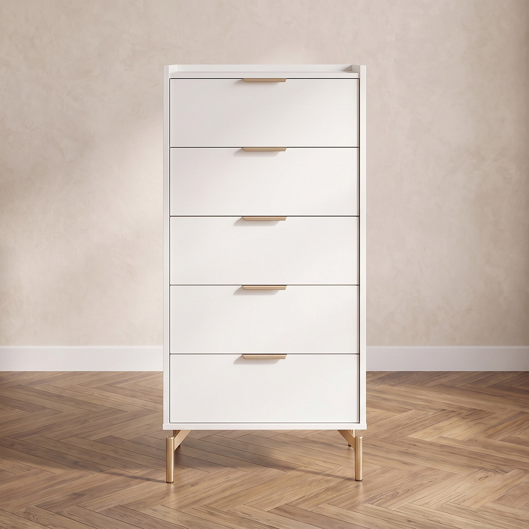 Carlow Sintered Stone Chest Of 5-Drawers-hbxfurniture-dressersandchests-chestofdrawers-image-2